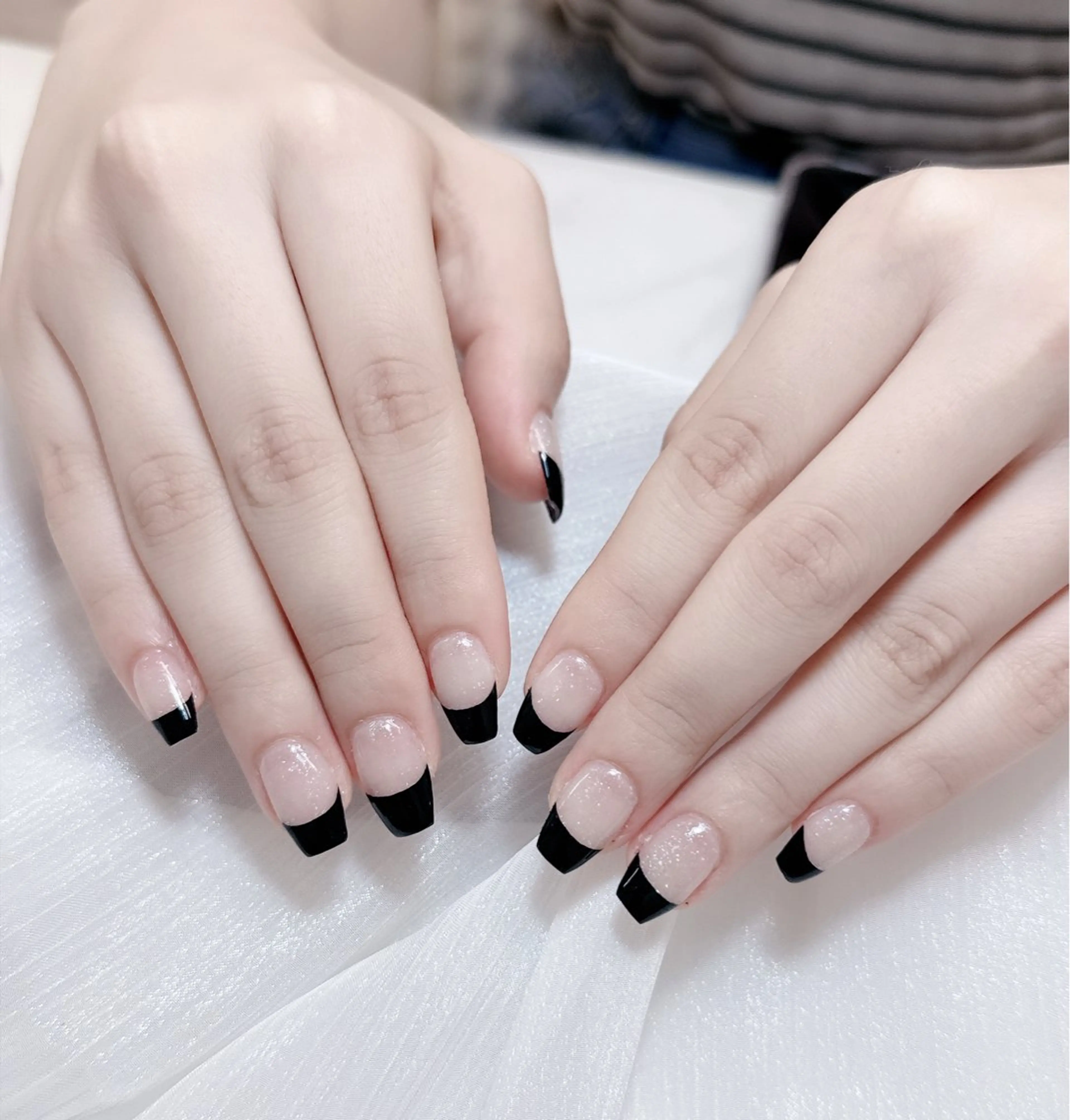 ネイル フレンチネイル DUO MI所属・陳 rinaのネイルデザイン