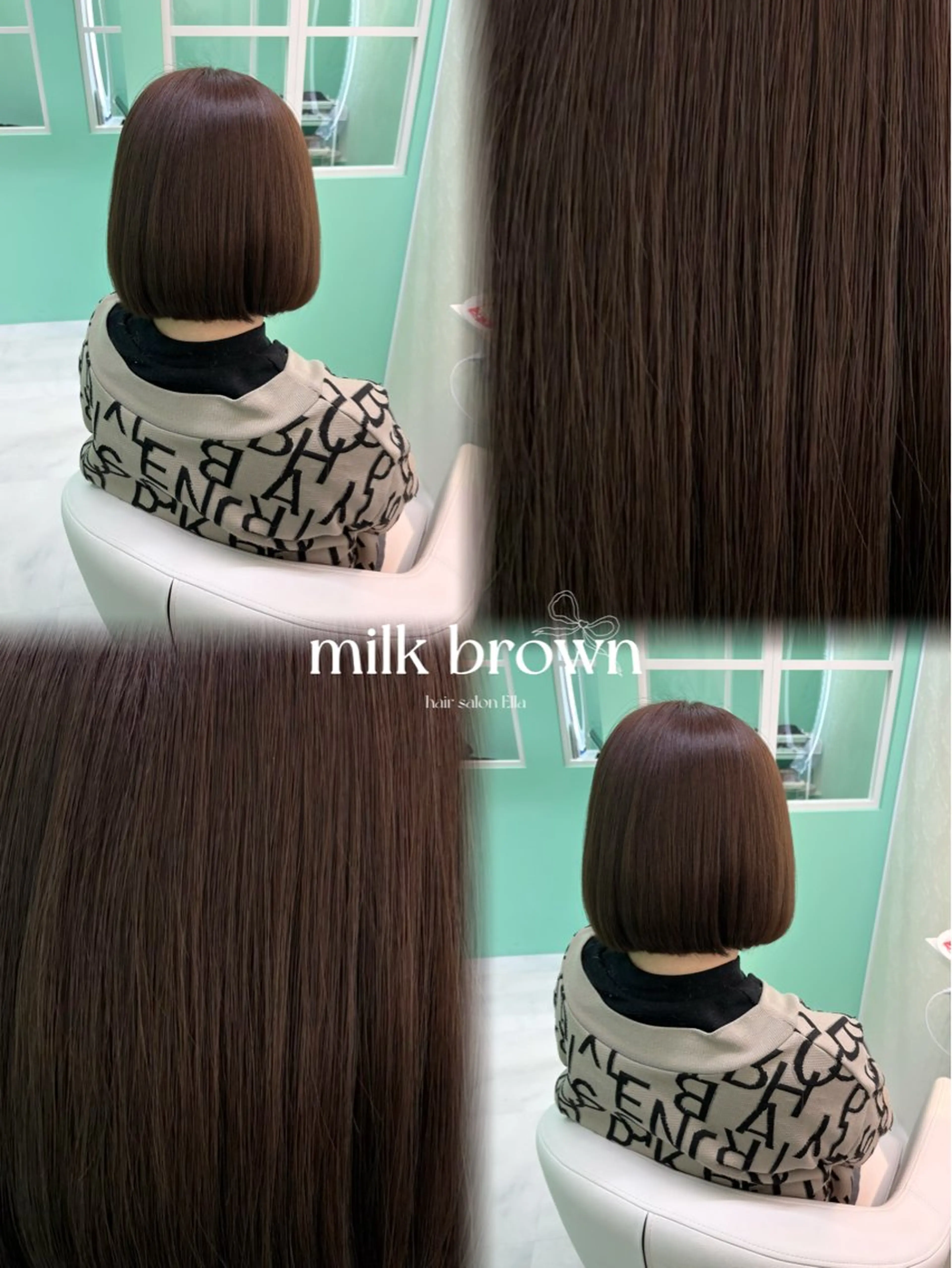 ショート カラー カット ヘアカラー トリートメント Ella所属・nana【艶髪】/ レイヤー/縮毛矯正のヘアスタイル