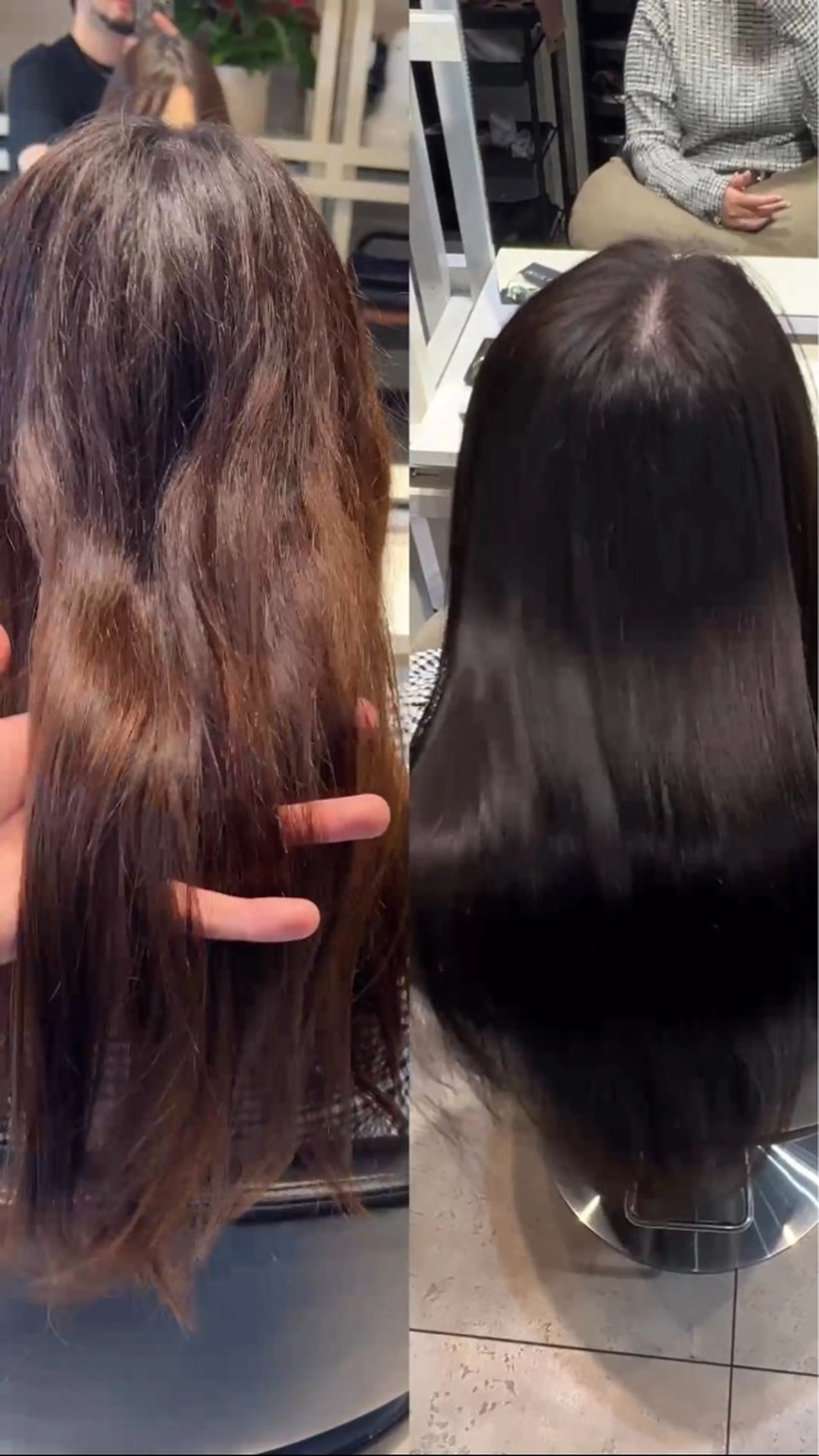 カット 縮毛矯正 トリートメント 透明感カラー/恵比寿 /レイヤーカット大場のヘアスタイル