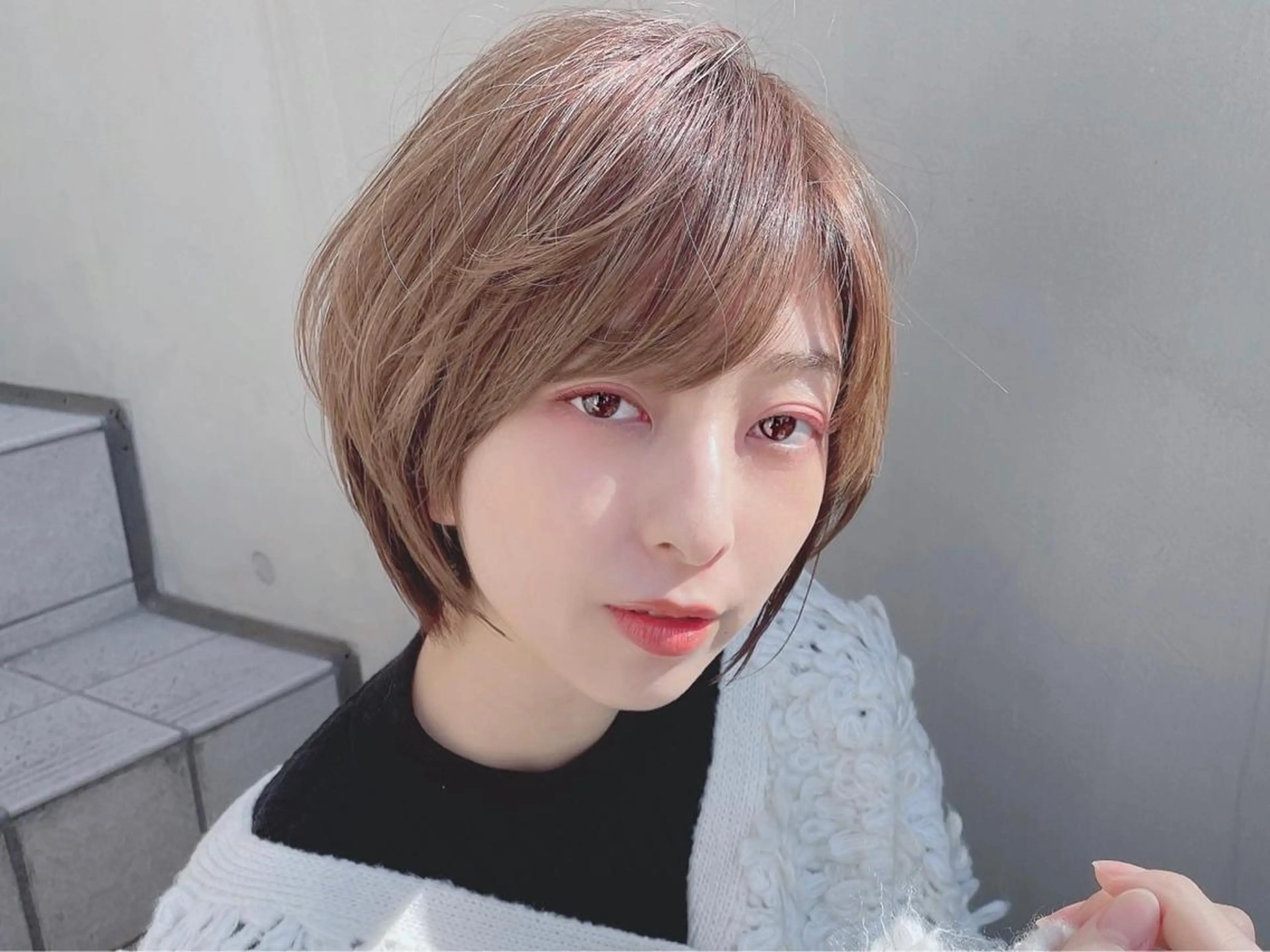 ミディアム カラー パーマ ヘアアレンジ 【公式】amble luxe池袋東口🩷のヘアスタイル