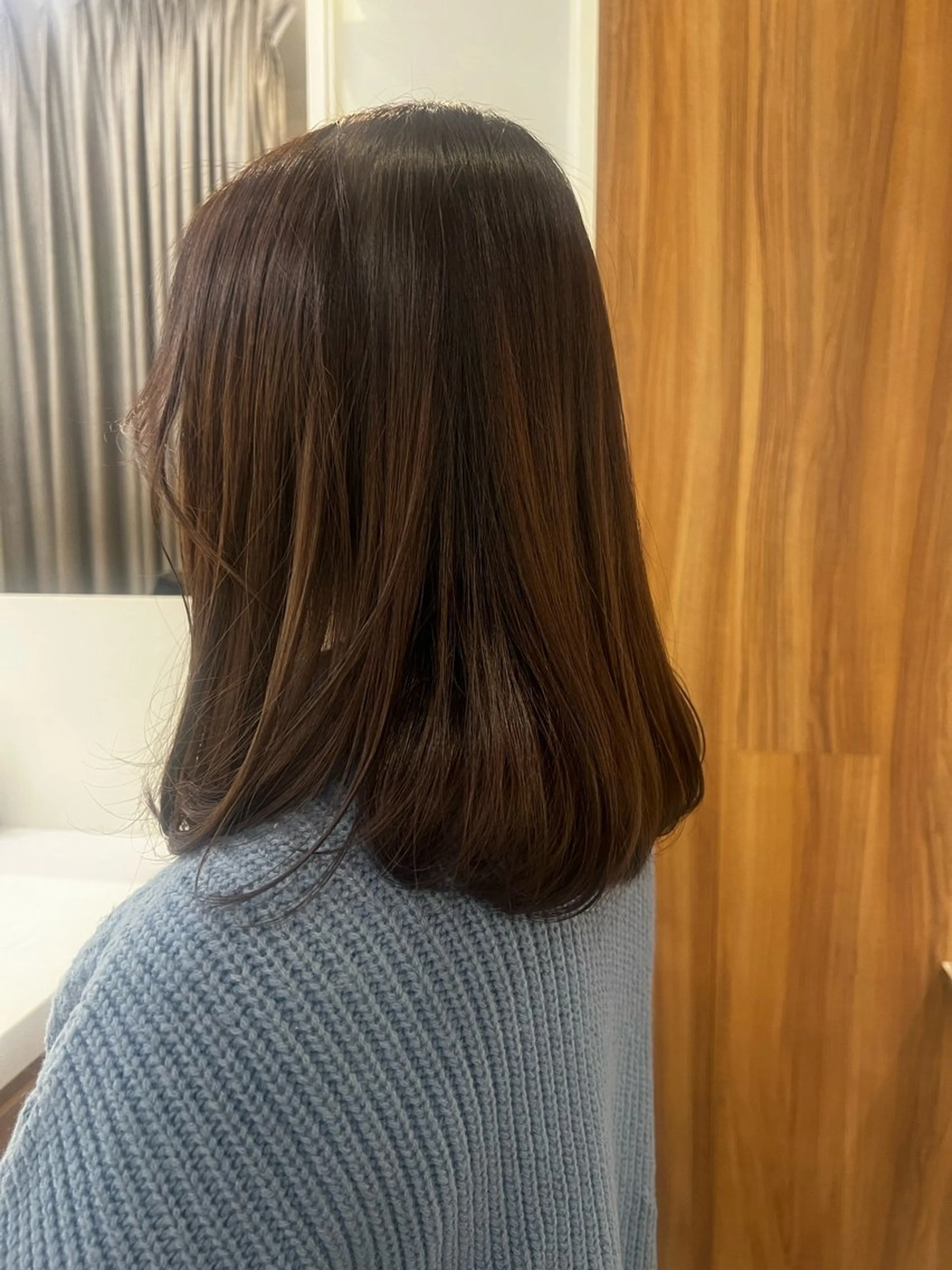 ミディアム カラー トーンアップ🦢 ユメのヘアスタイル