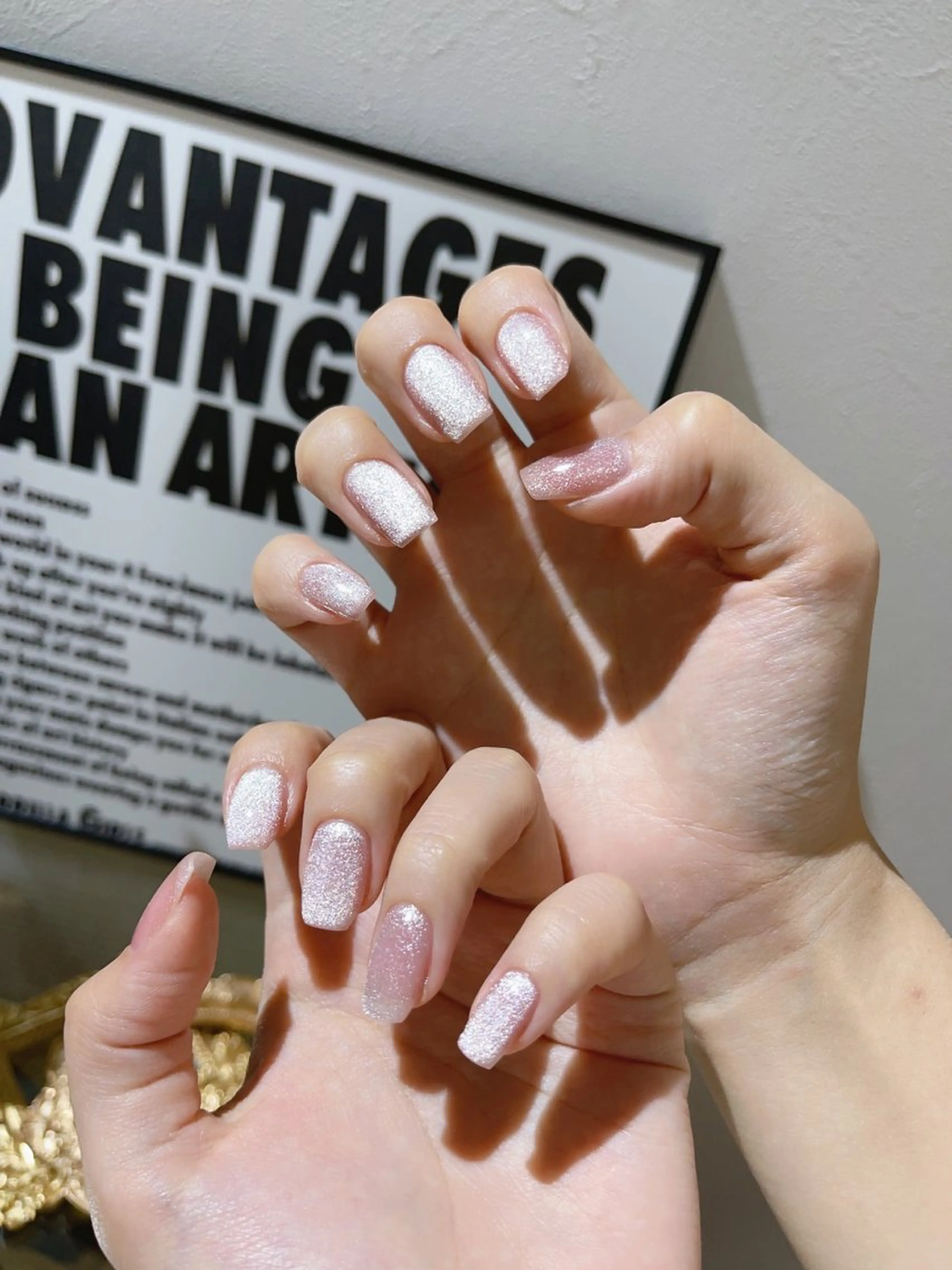 ネイル アートネイル フラッシュネイル フレンチネイル ガラスフレンチ グラデーション M2beauty Renaのネイルデザイン