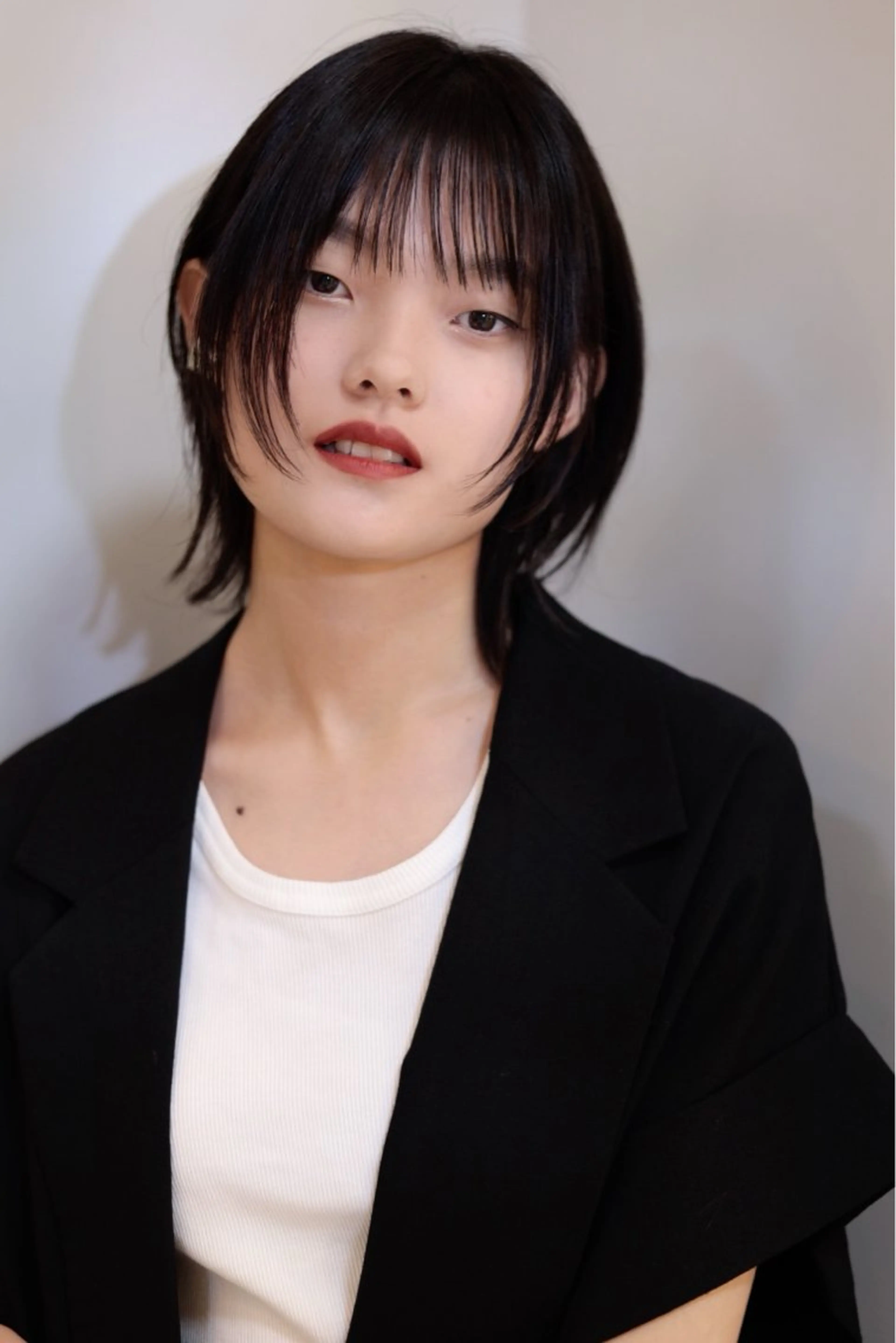 ミディアム カット 縮毛矯正 d'Or riz所属・長谷川 絵美のヘアスタイル