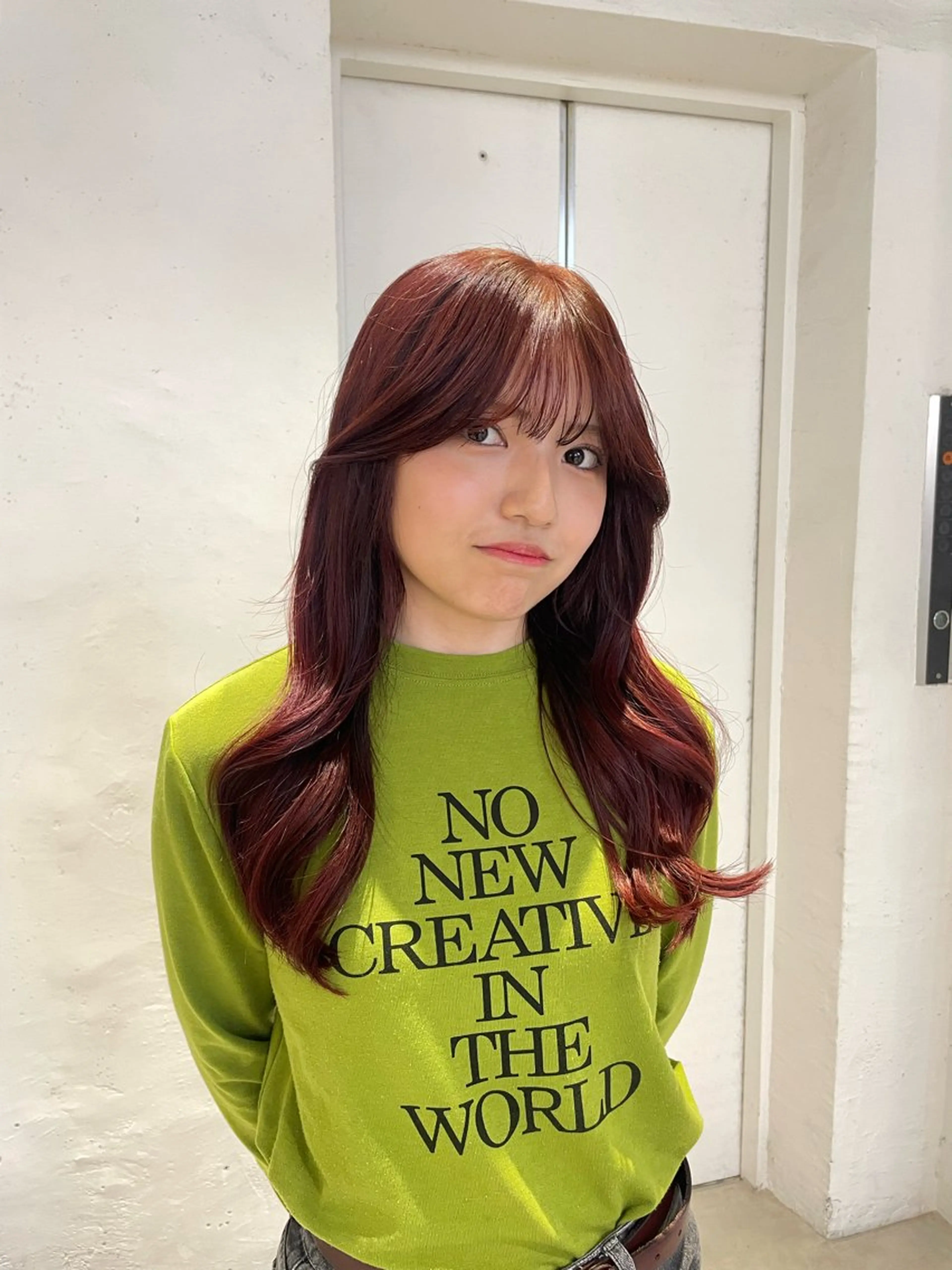 ロング カラー ヘアカラー 🌟暖色系ハイトーン 🌟AIのヘアスタイル