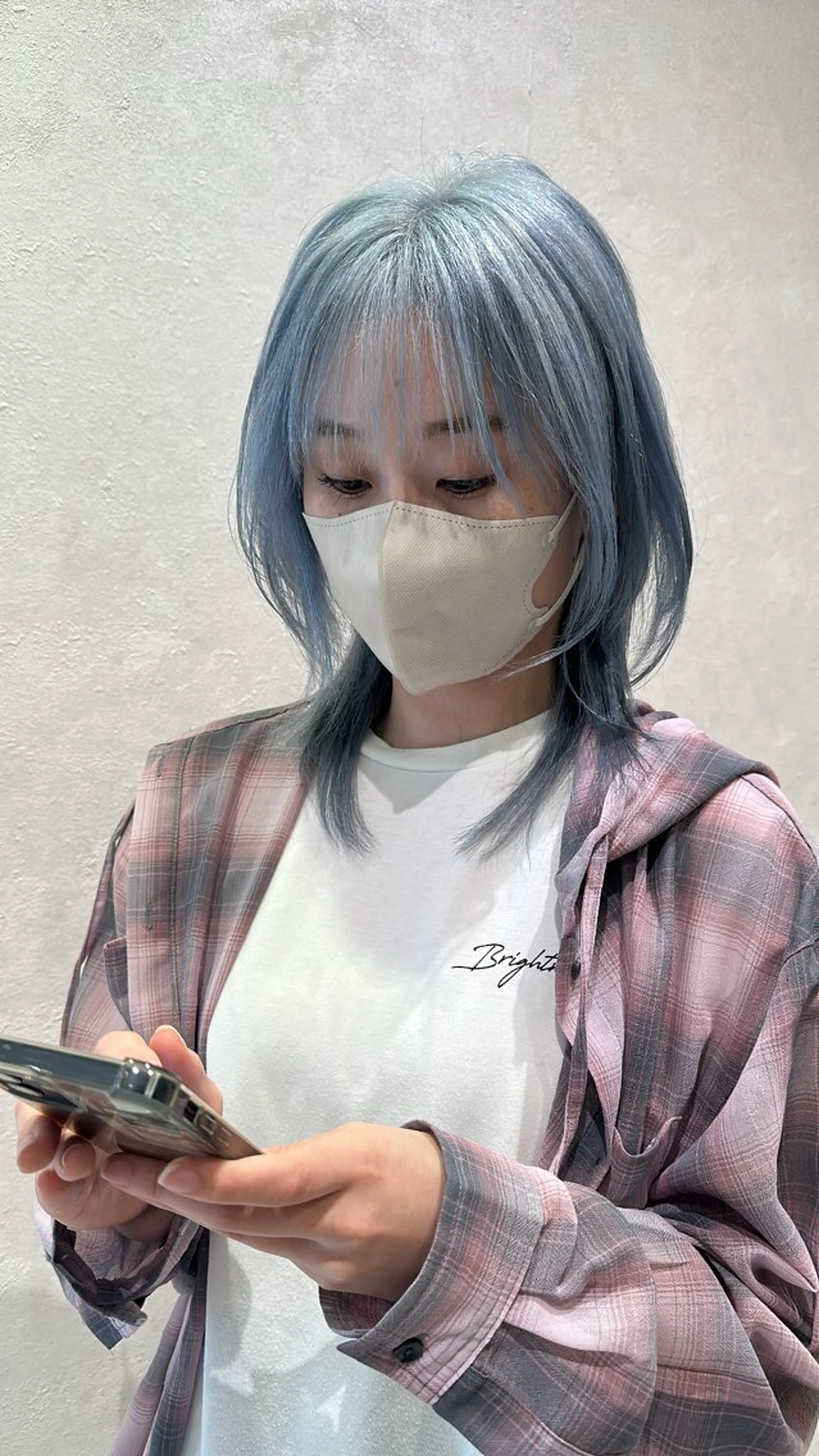 ミディアム カラー ヘアカラー ムトウセイマ/艶髪 /艶ケアWブリーチのヘアスタイル