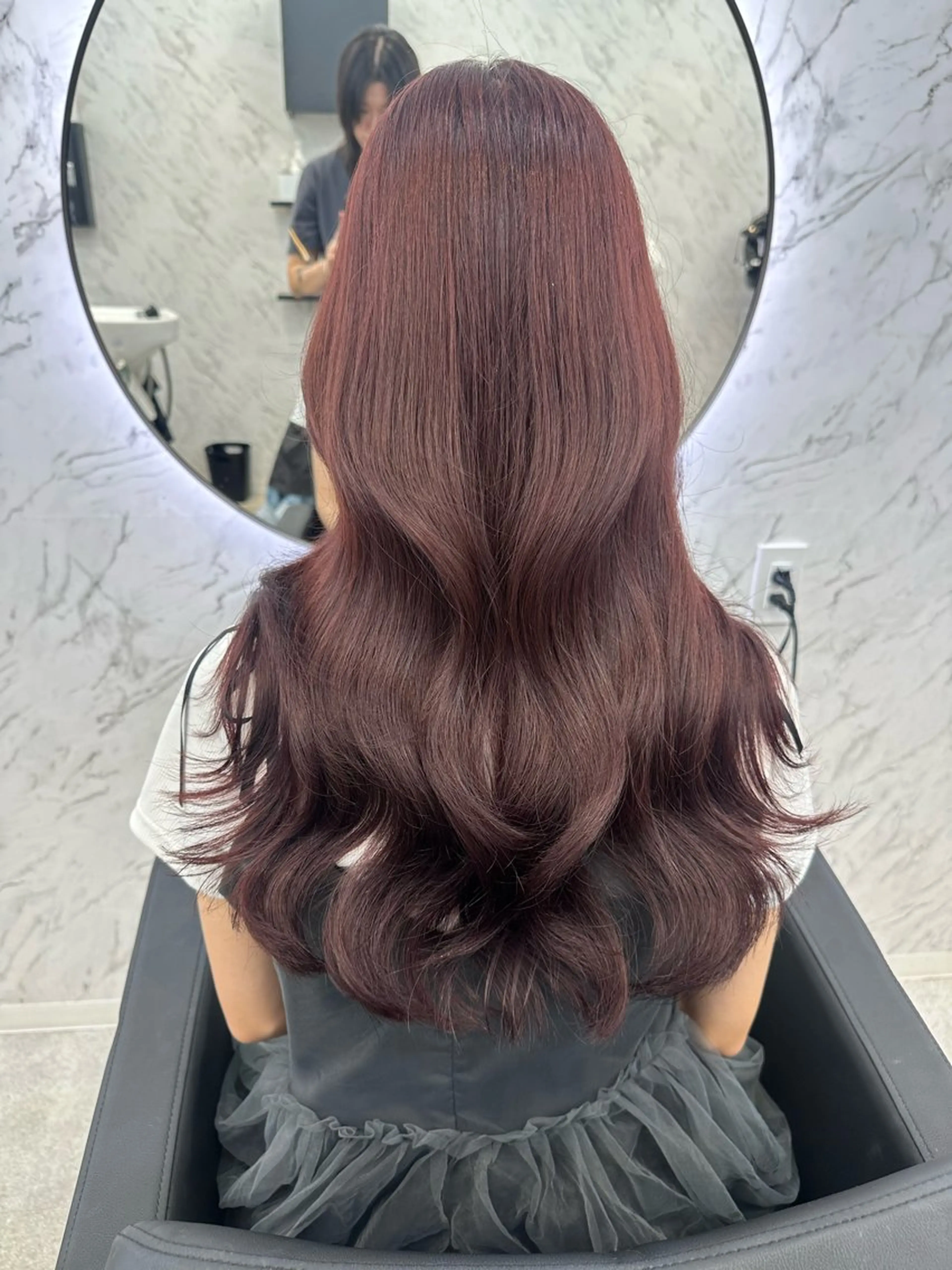 ロング カラー カット ヘアカラー トリートメント ヘアセット 遠藤沙也加 /レイヤーカットのヘアスタイル