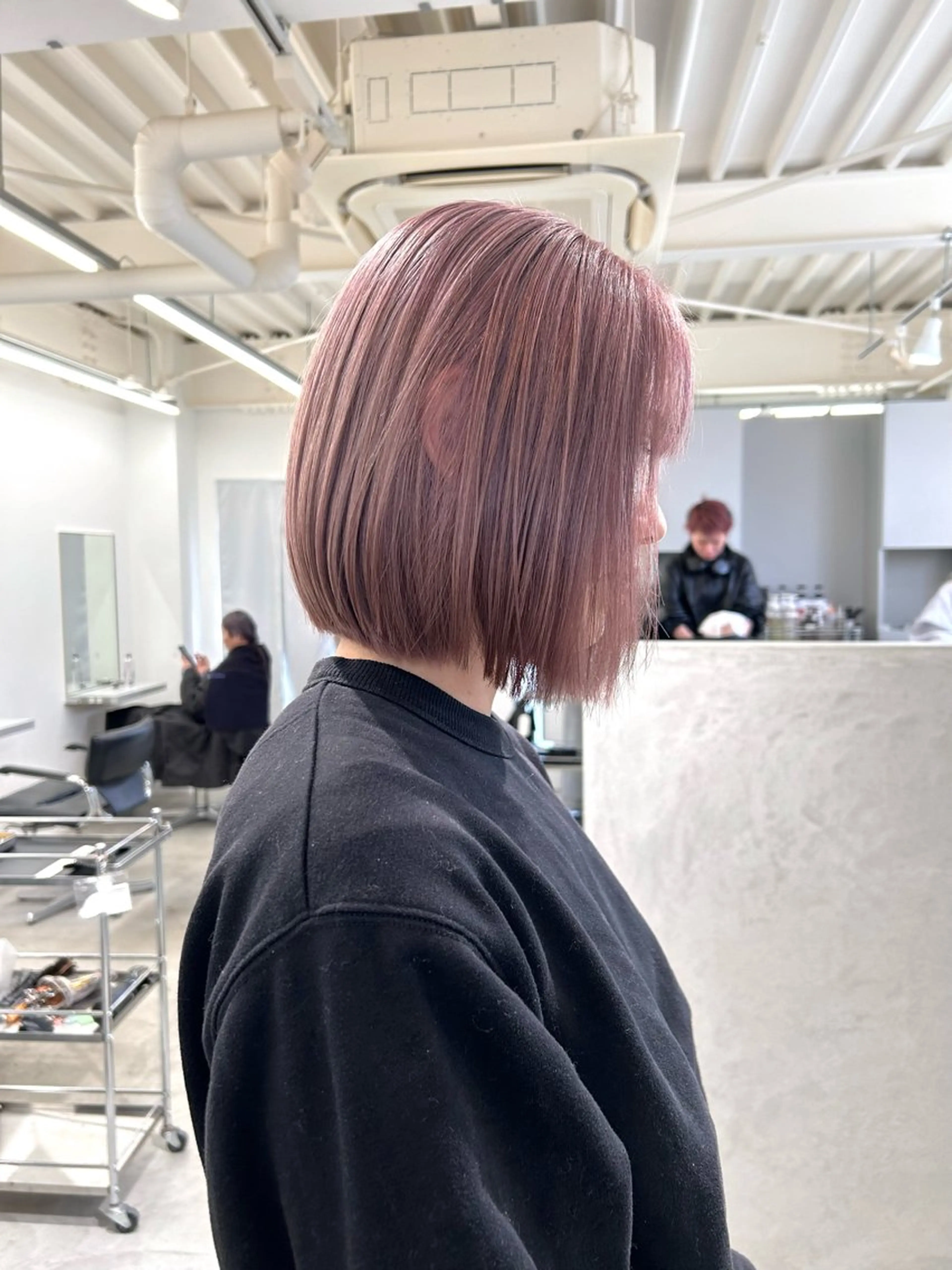 ショート ヘアカラー トリートメント kumon ayu ブリーチ/ハイトーンのヘアスタイル