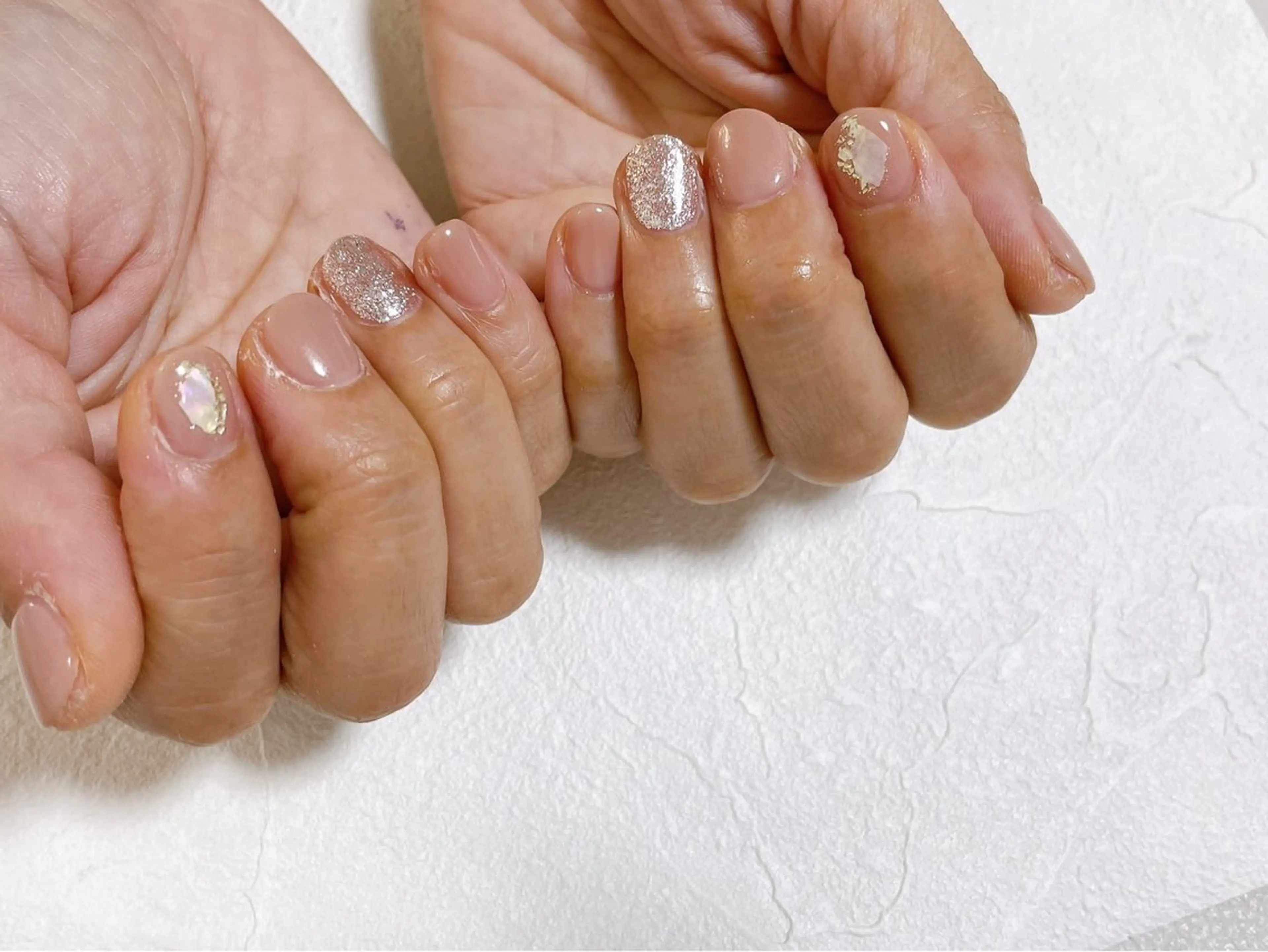 ネイル オーロラネイル フットネイル フレンチネイル ジェルネイル 韓国ネイル ハンドネイル Mogu nail 二子玉川のネイルデザイン