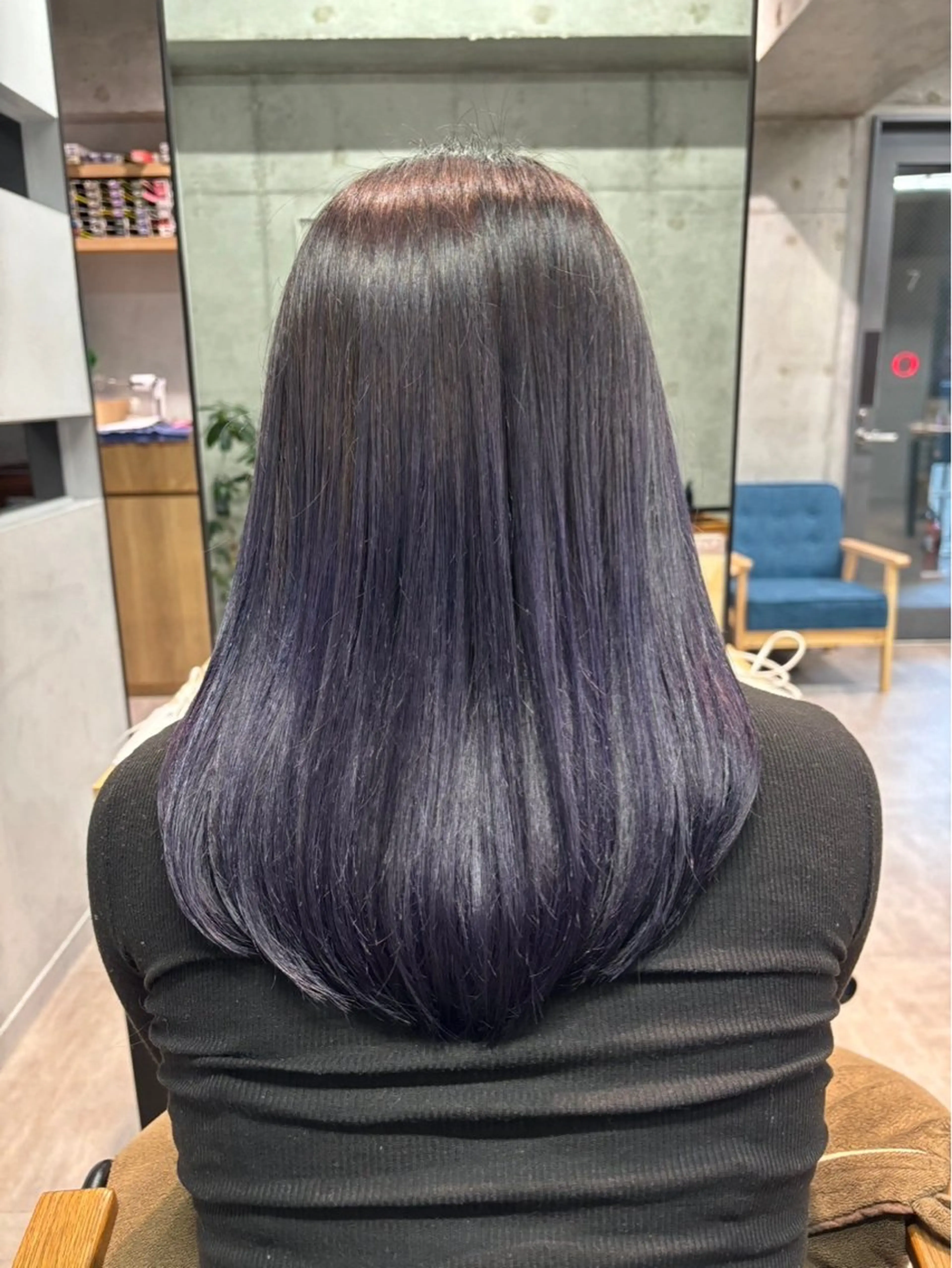 ロング カラー メンズカット パーマ飯野友喜のヘアスタイル