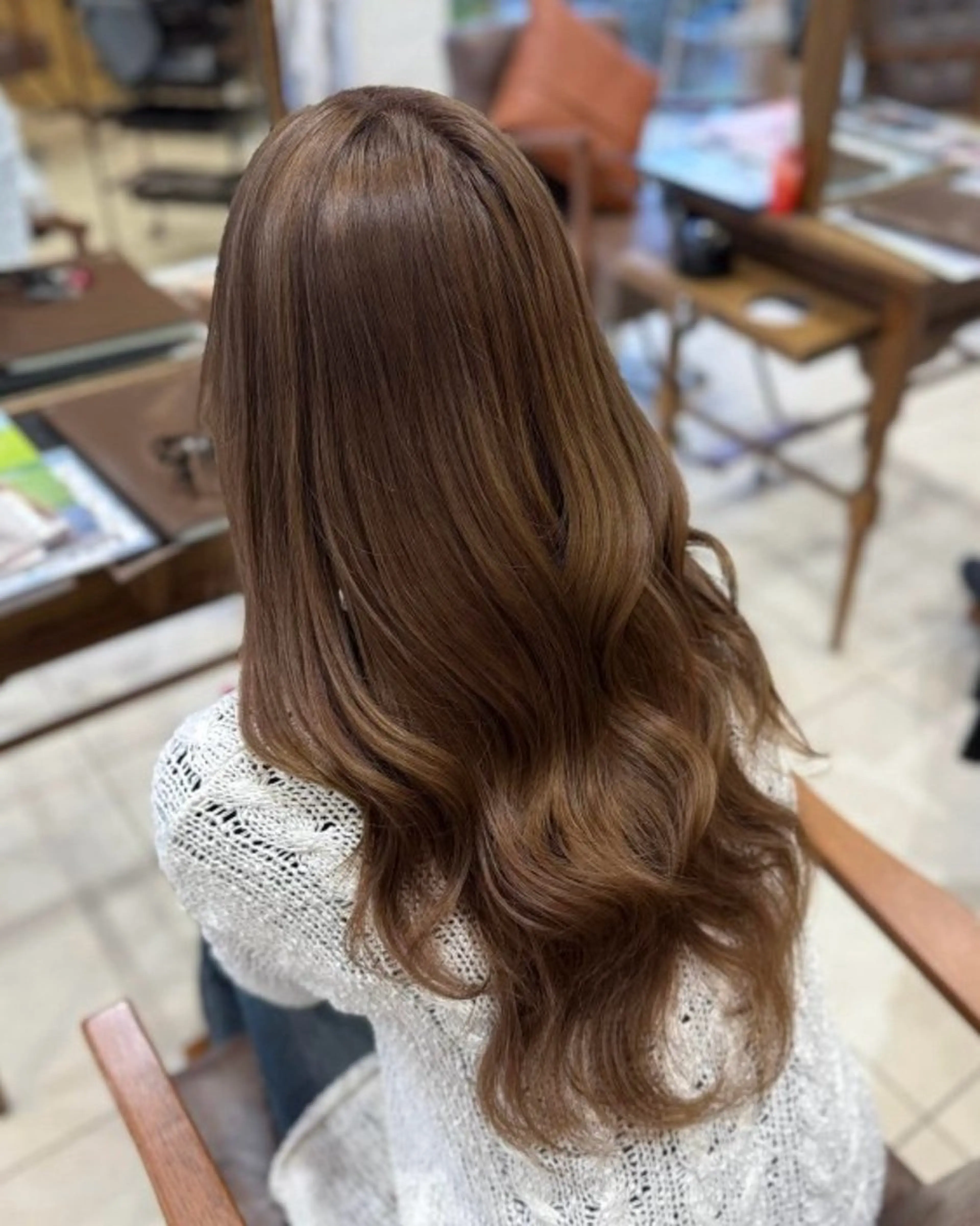 ロング カット ヘアカラー トリートメント 福川優月 /レイヤー /透明感カラーのヘアスタイル