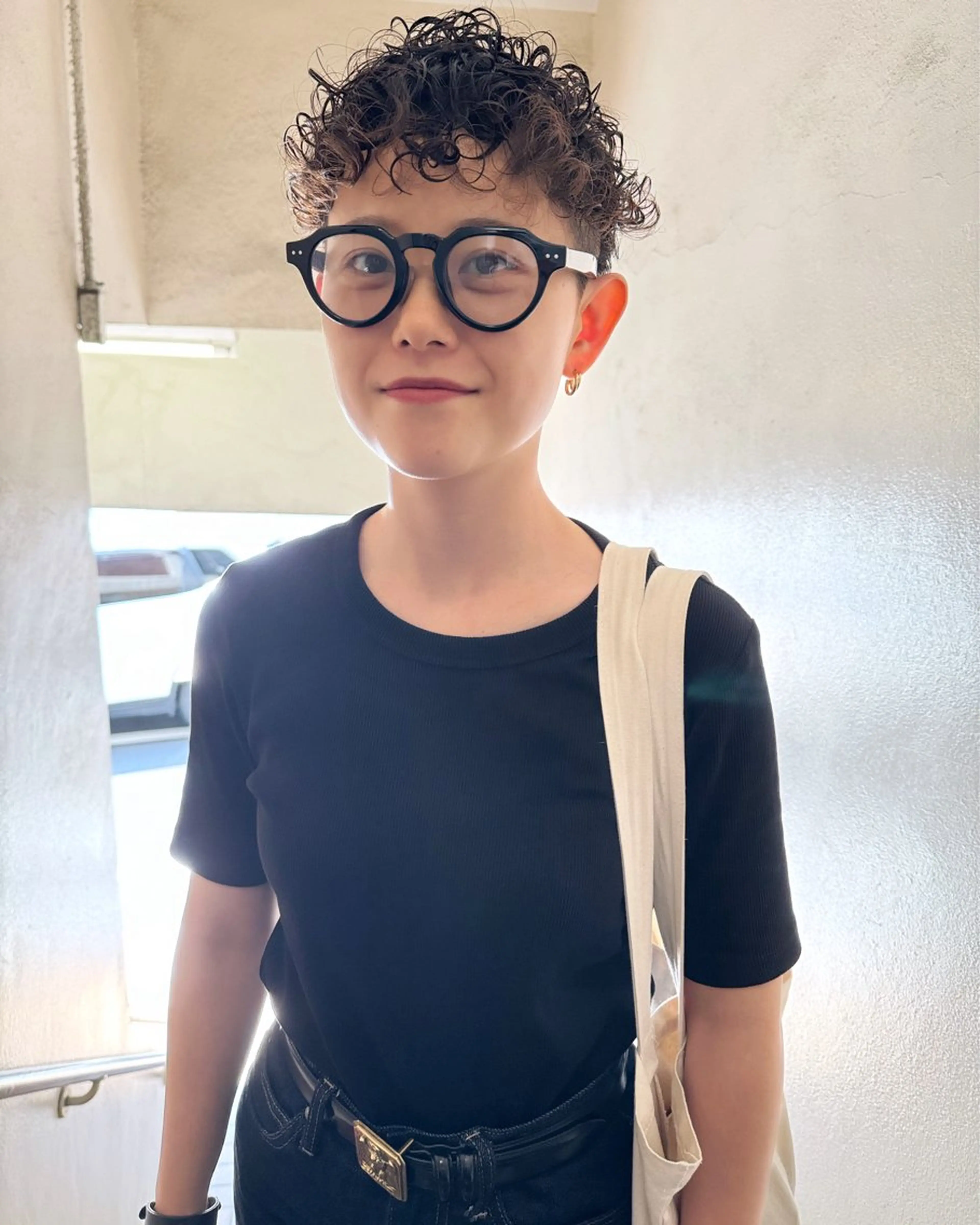 ショート パーマ ヘアアレンジ 丸山渉/パーマ エフェクトブリーチのヘアスタイル