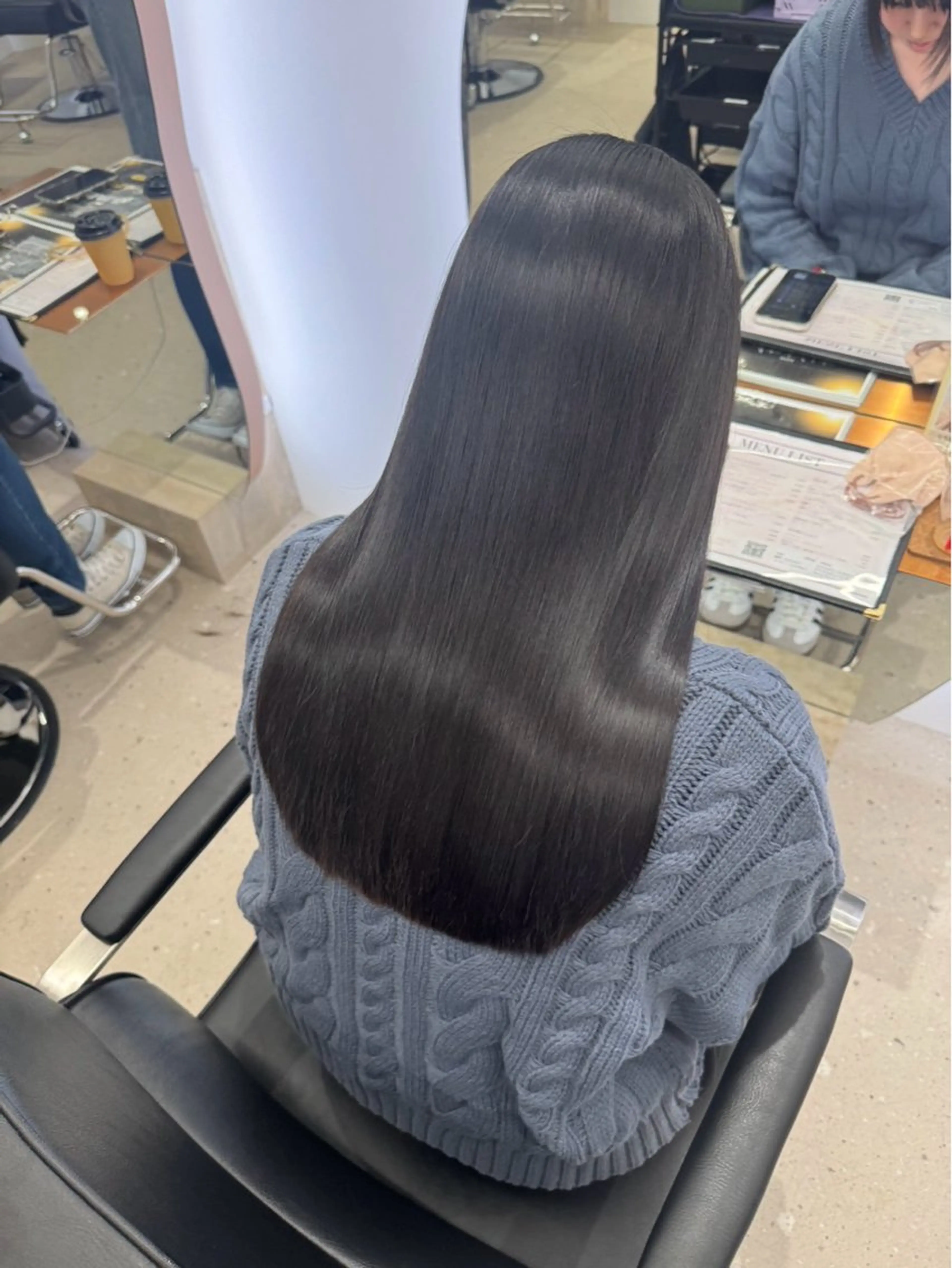 ロング 縮毛矯正 原田 竜空のヘアスタイル