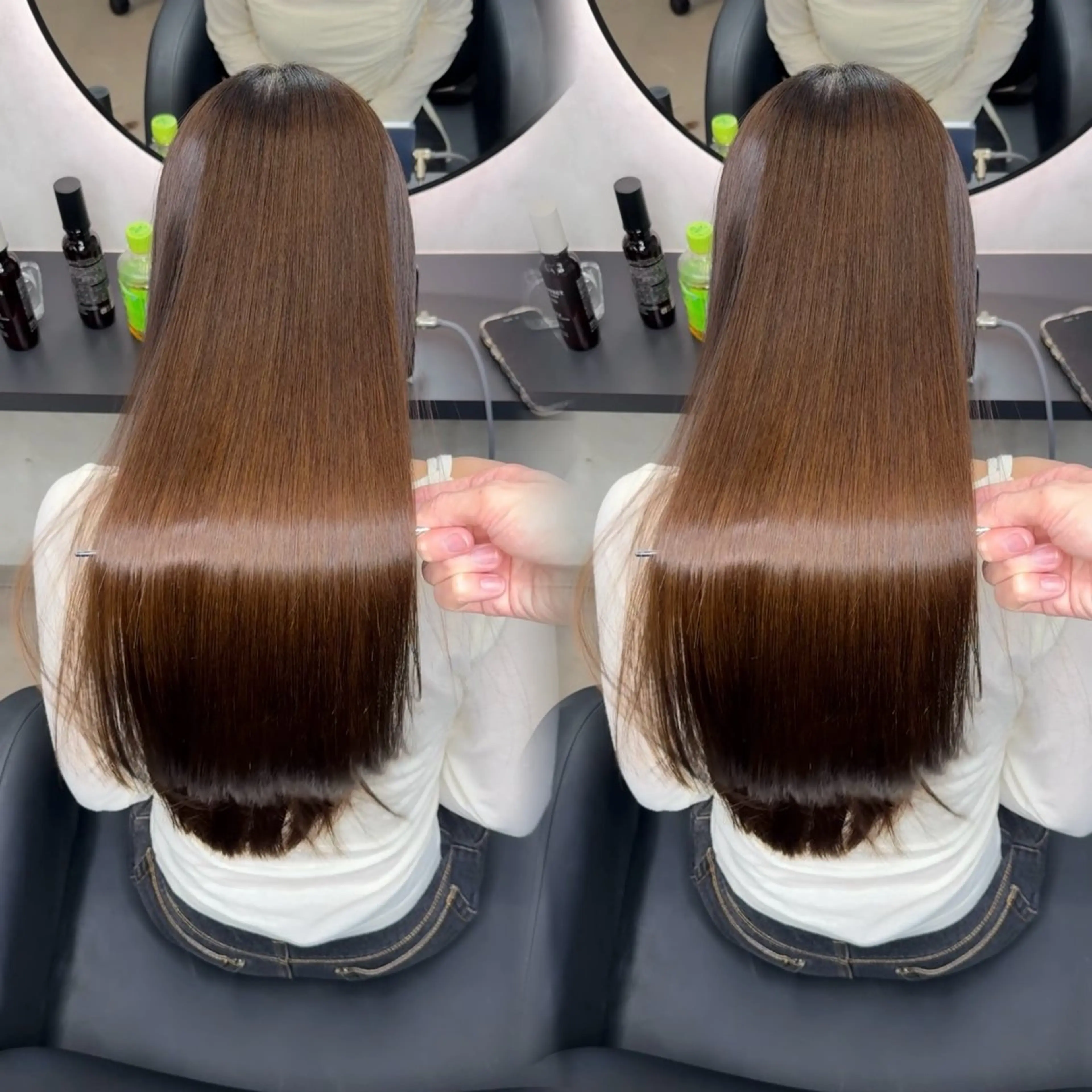 ロング カラー ヘアアレンジ ヘアカラー 縮毛矯正 トリートメント 新宿 /髪質改善/ 縮毛矯正/ヒュウガのヘアスタイル