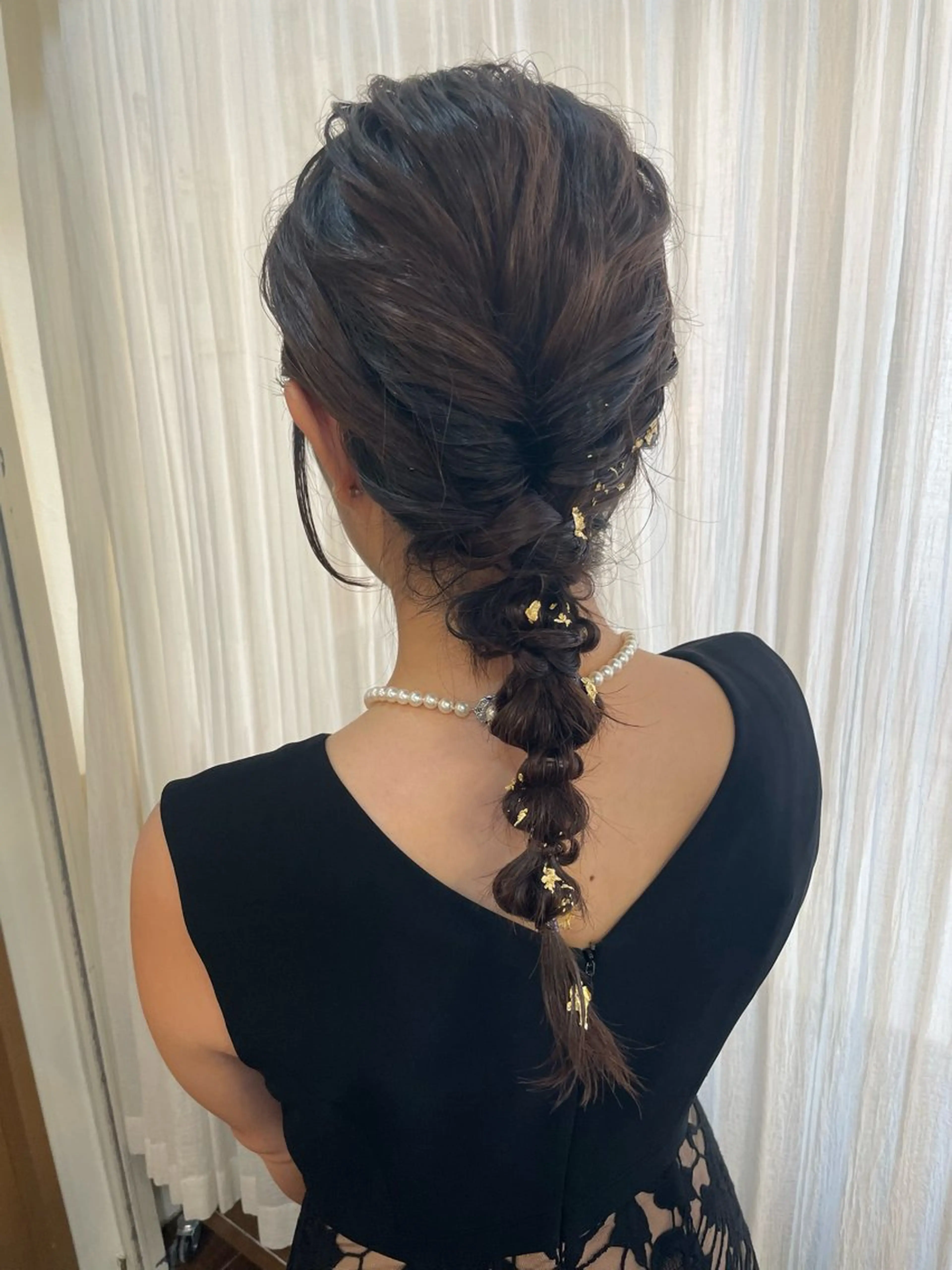 ロング ヘアアレンジ ヘアセット KURIA‪‪*⋆ஐ ブリーチ/韓国ヘアのヘアスタイル