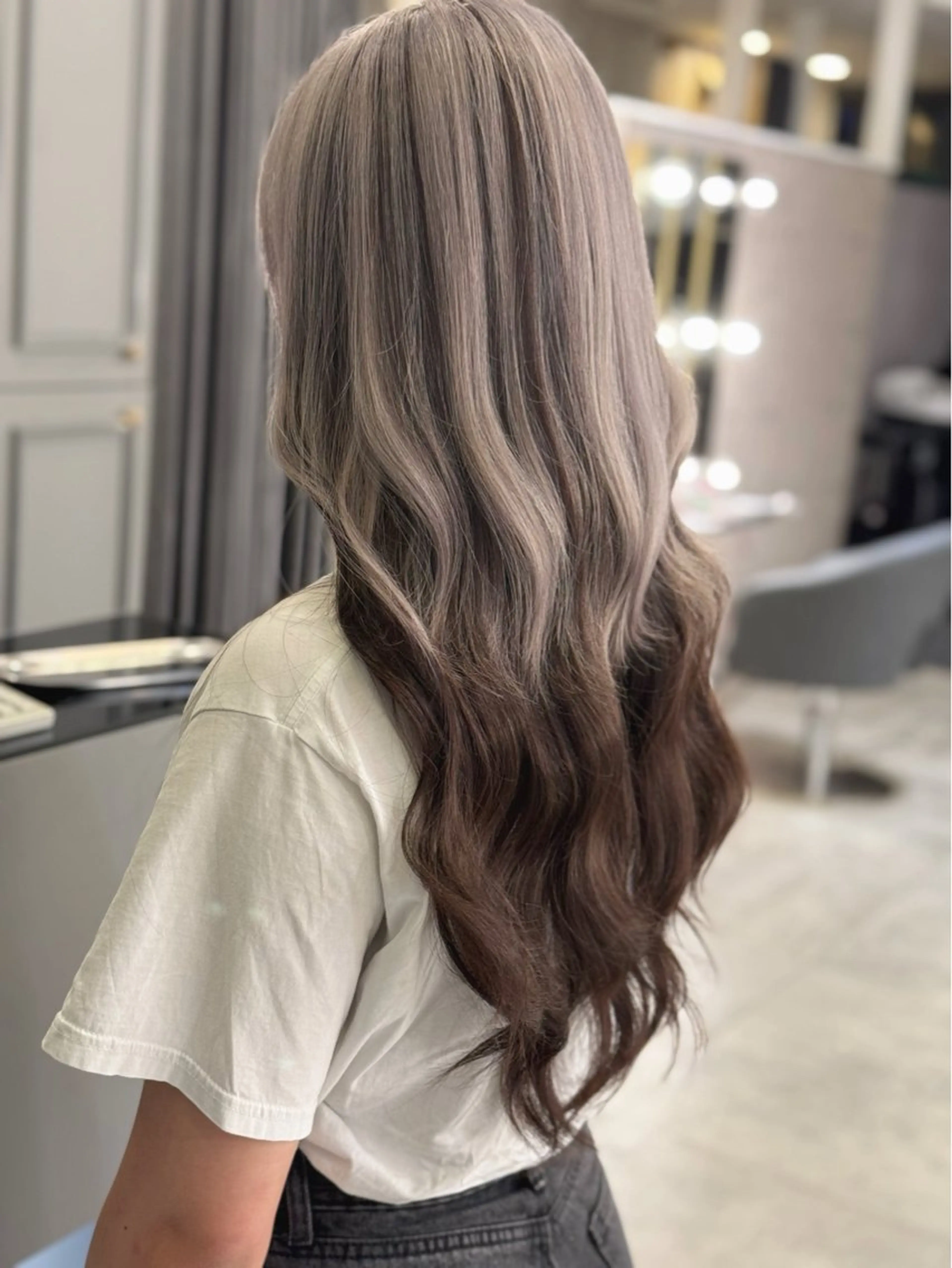 ロング カット ヘアカラー トリートメント Noe心斎橋所属・Noe心斎橋 堀田 朋宏のヘアスタイル