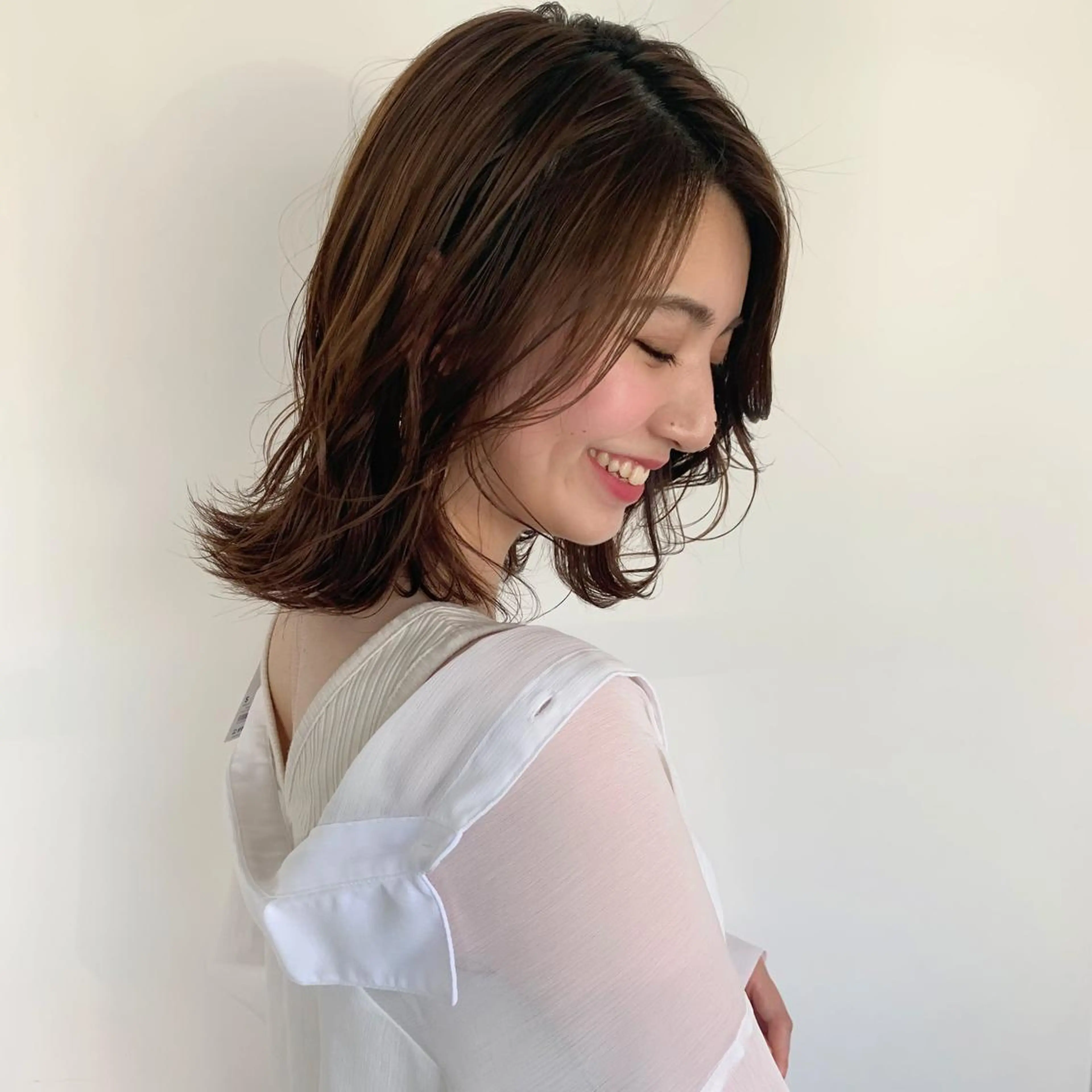 ミディアム SAKURA 原宿所属・なかの たくみのヘアスタイル