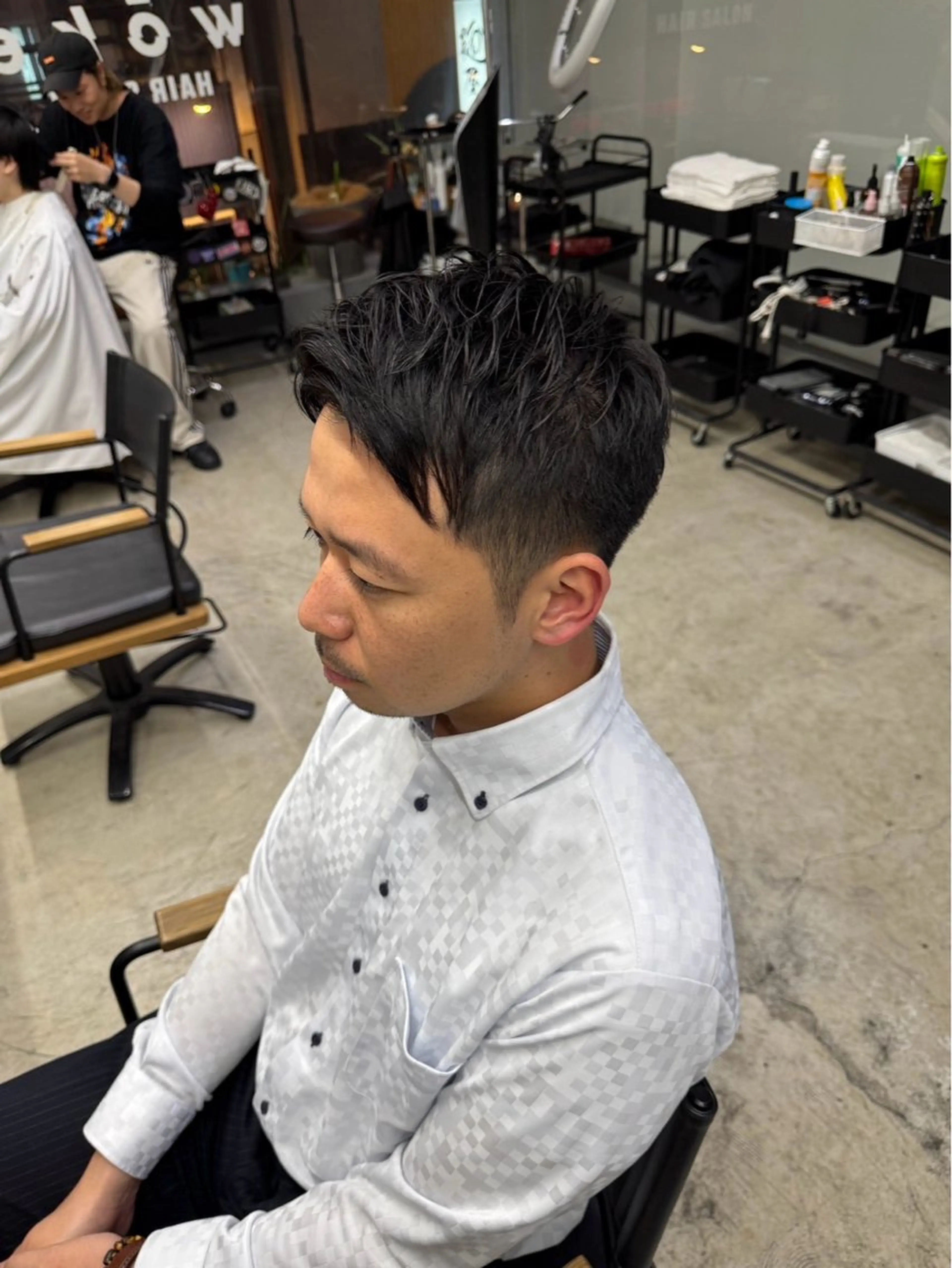 ショート メンズ カット ヘッドスパ メンズ専門サロン wokeのヘアスタイル