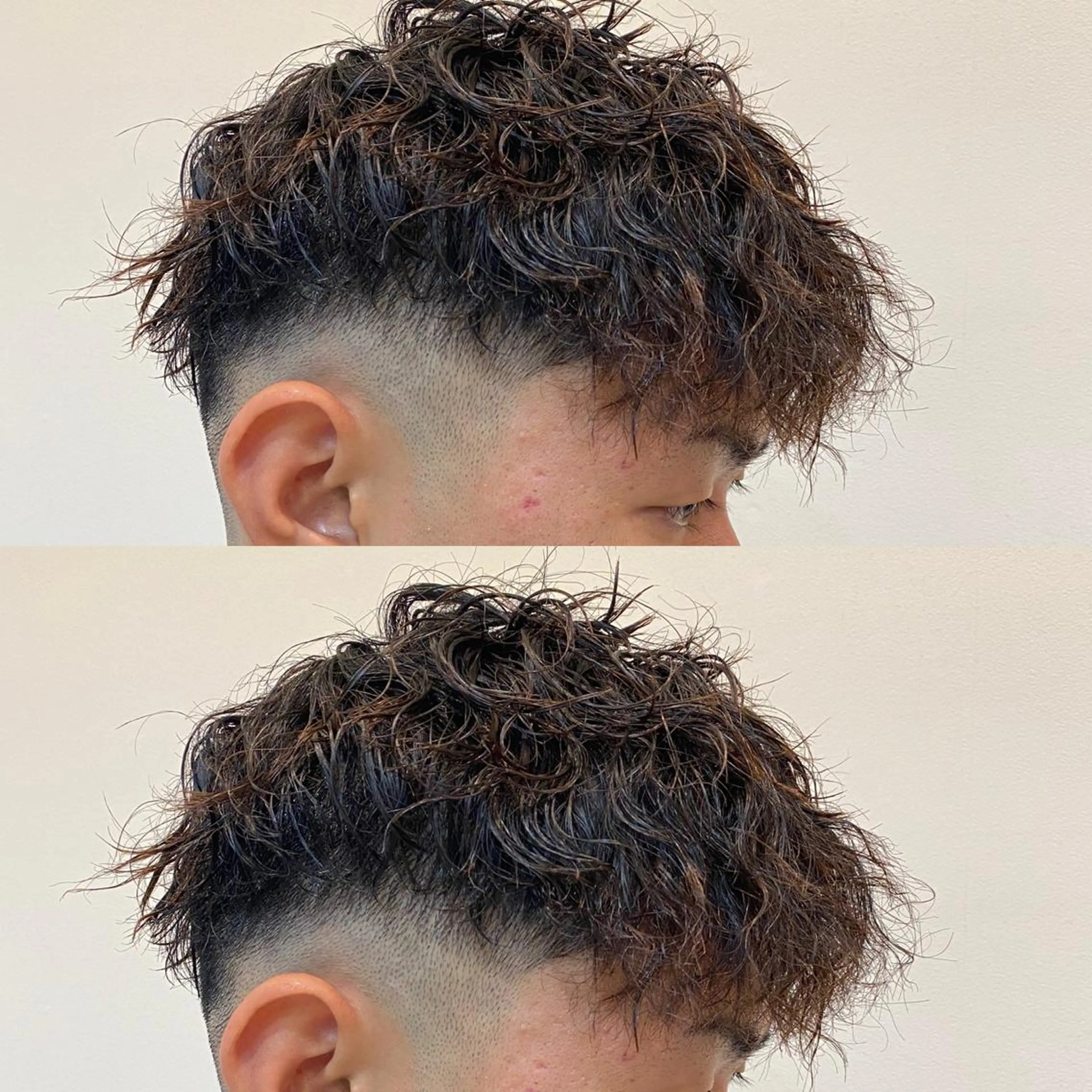 パーマ メンズ フェードカット スキンフェード 年間2000名担当◎ パーマ職人/仲原佑樹のヘアスタイル