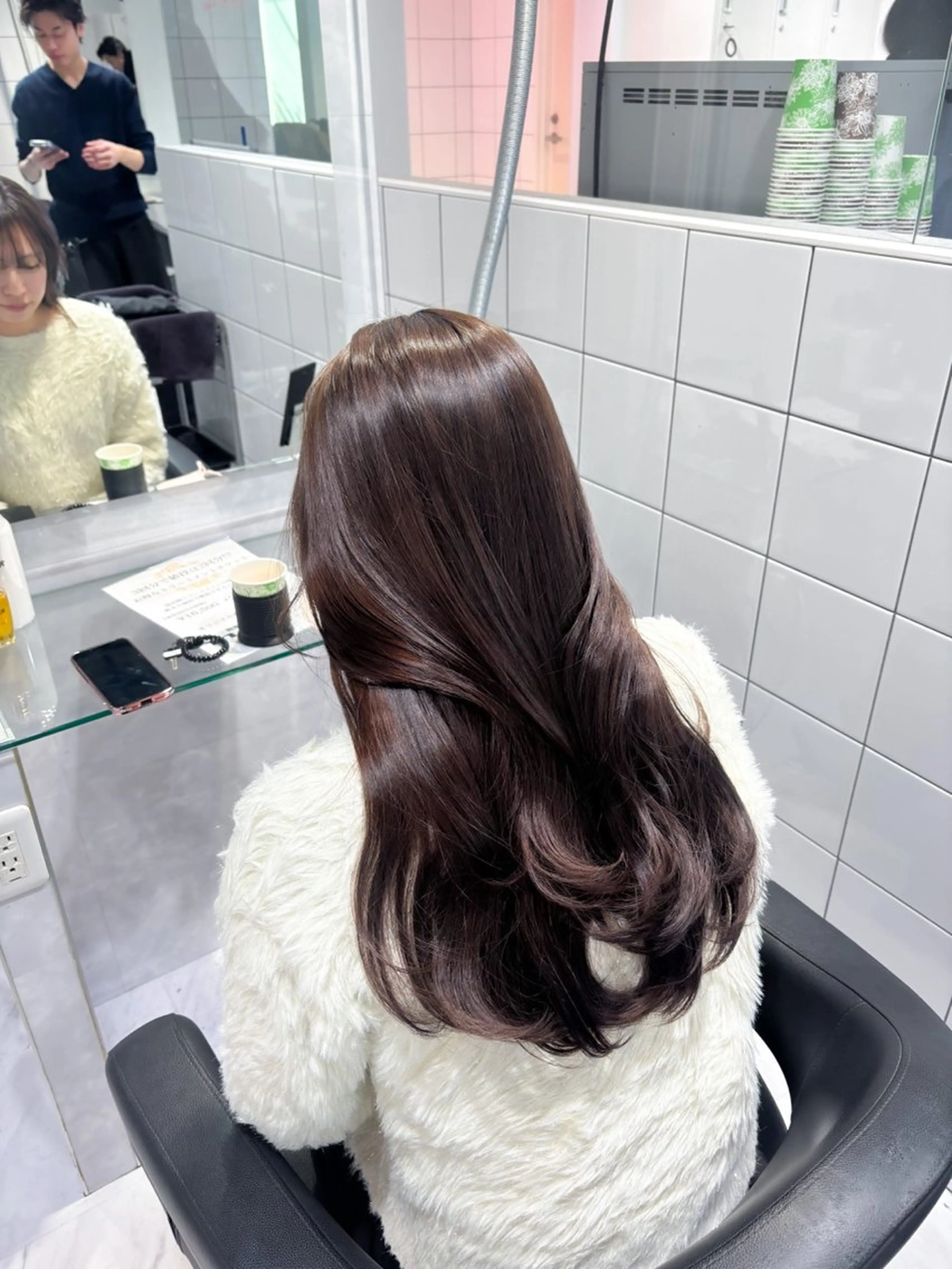 ロング カラー ヘアカラー トリートメント 髪質改善🩰透明感カ ラー🎀hinanoのヘアスタイル