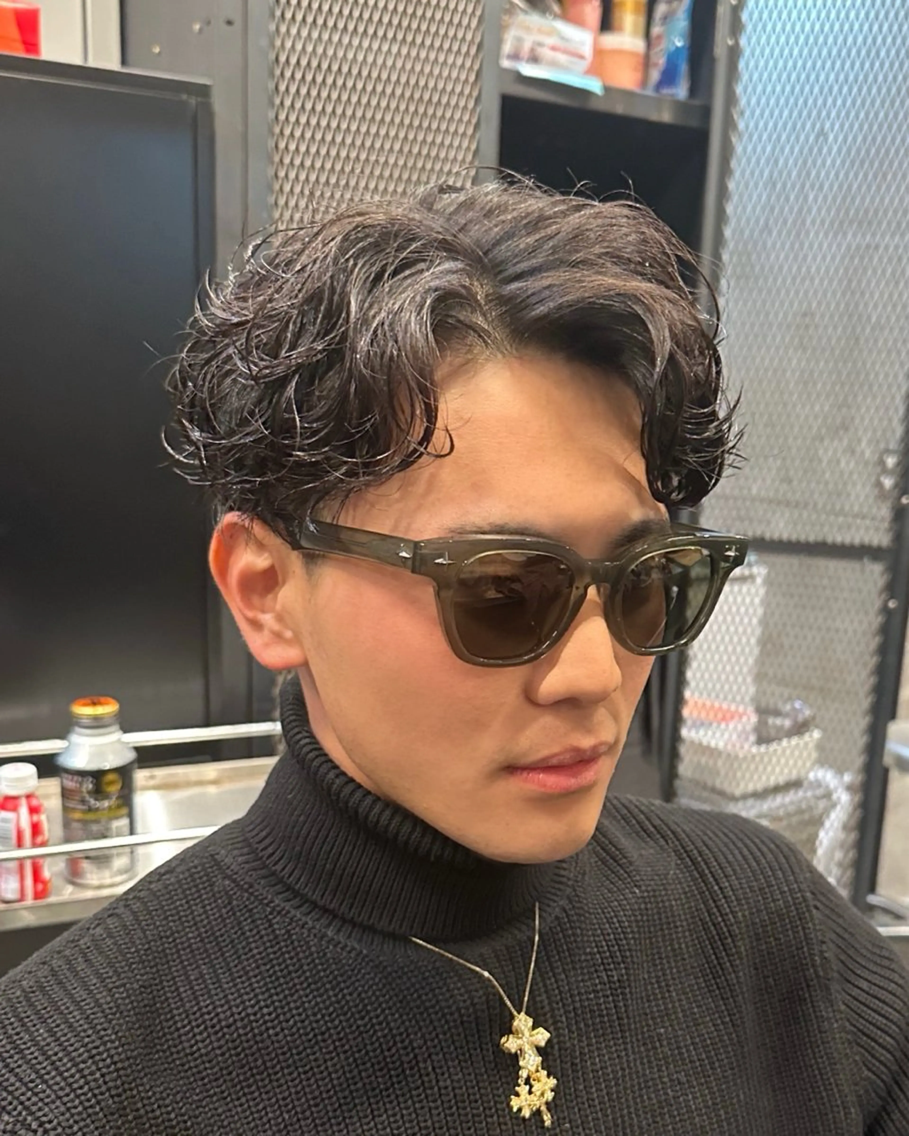 ショート パーマ メンズ カット パーマ トリートメント ツイスパ/メンズ パーマ/歩夢のヘアスタイル