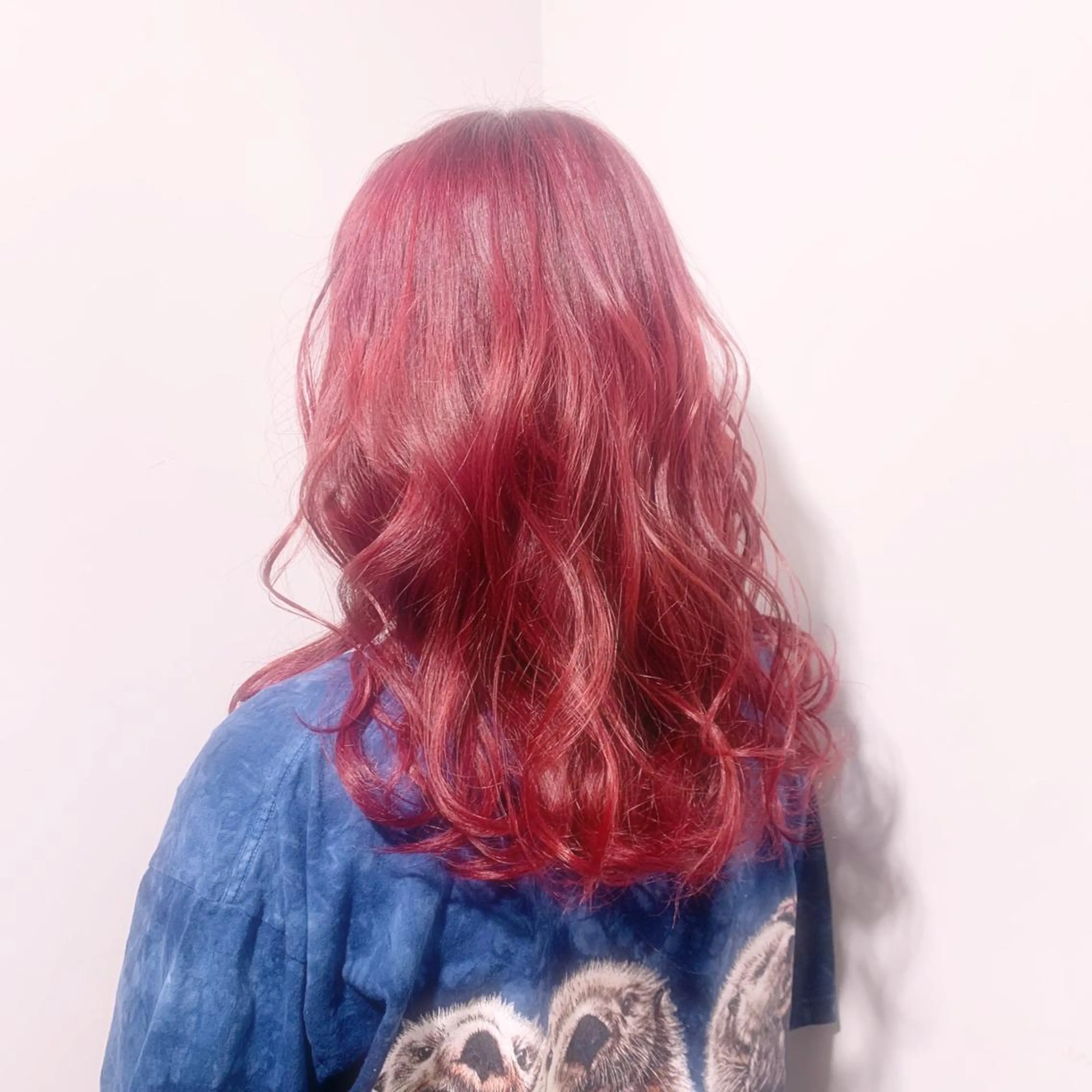 セミロング カラー アディクシーカラー ベージュカラー 黒髪 ブリーチ ブルーカラー ヘアカラー 藤澤 夏実/インナーカラーのヘアスタイル