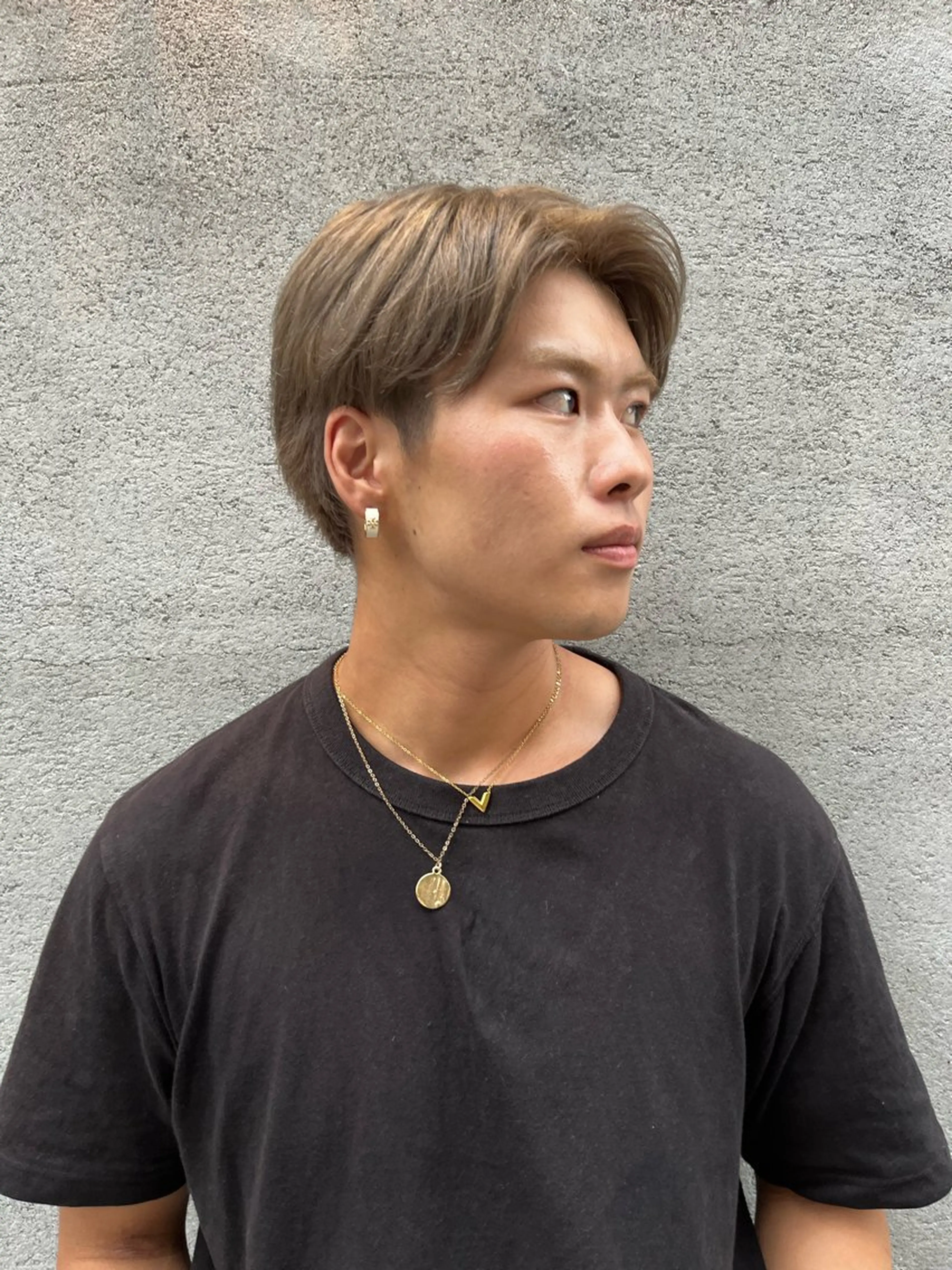 ショート カラー メンズ メンズハイトーン ハイトーンカラー パーマ／透明感 🍃Hidetoraのヘアスタイル