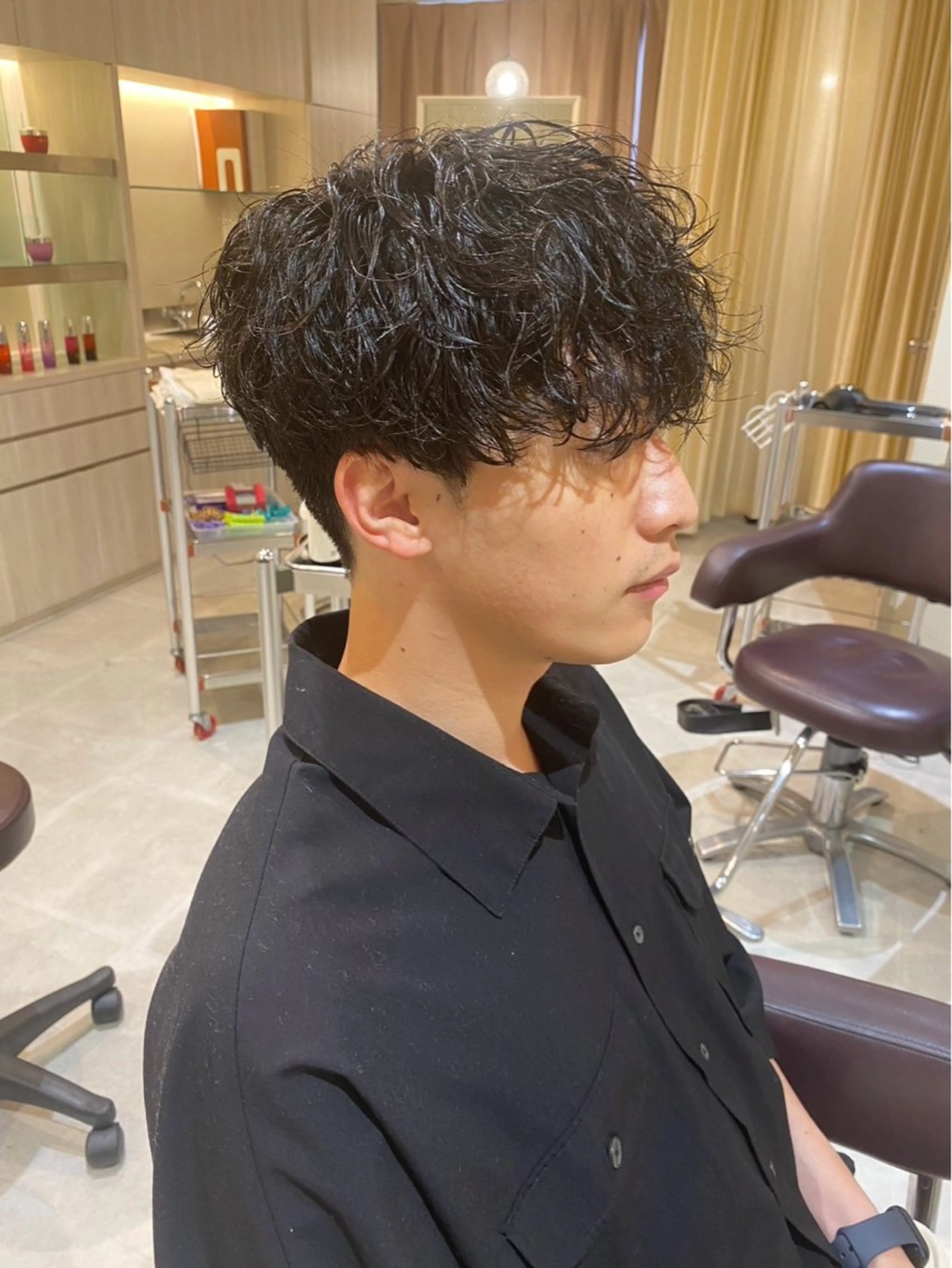 パーマ メンズ メンズパーマ mulum所属・ボブパーマ/ ウルフパーマ原科🪴のヘアスタイル