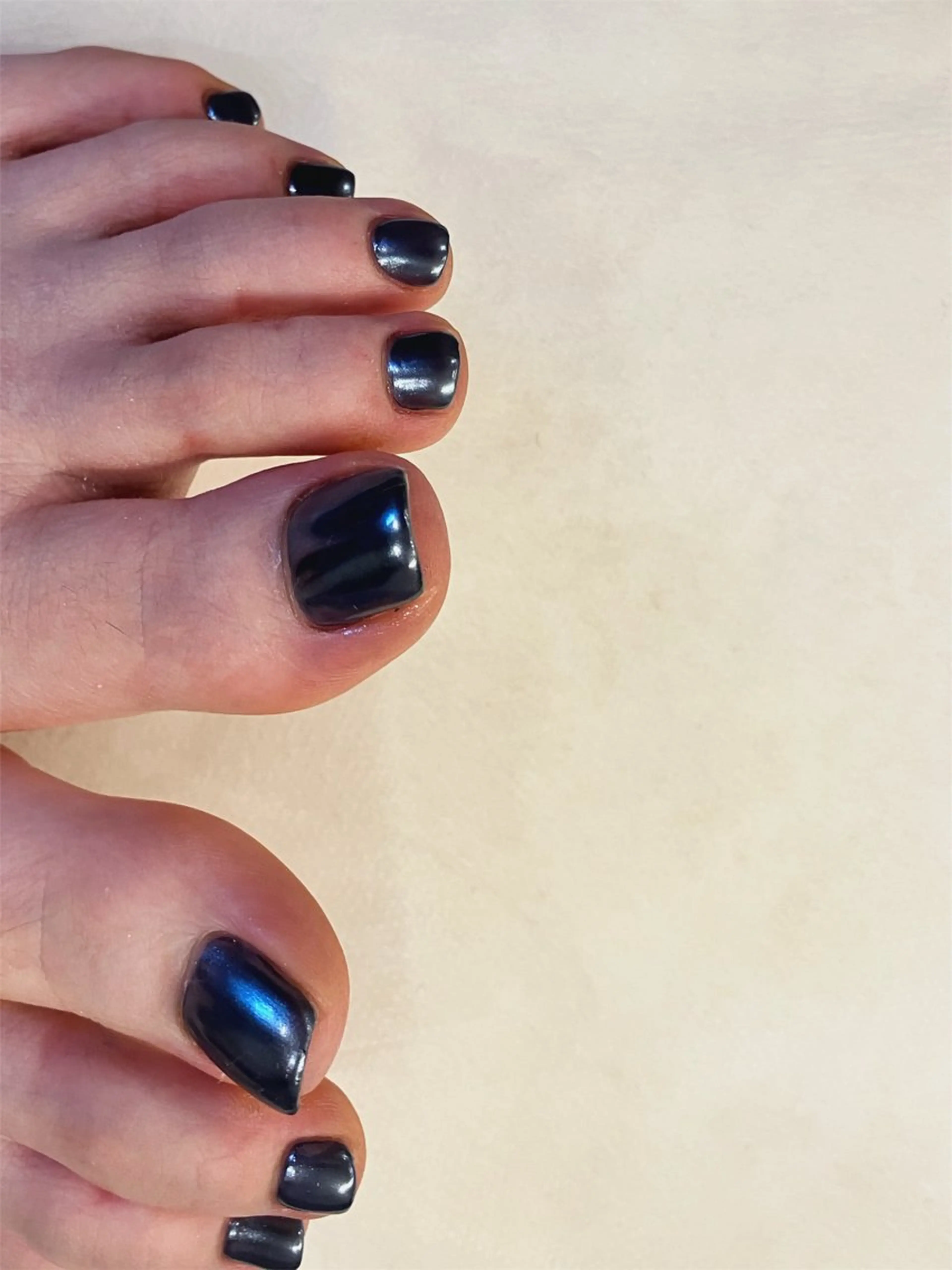 ネイル フットネイル ワンカラーネイル 丹(TAN.) akariのネイルデザイン