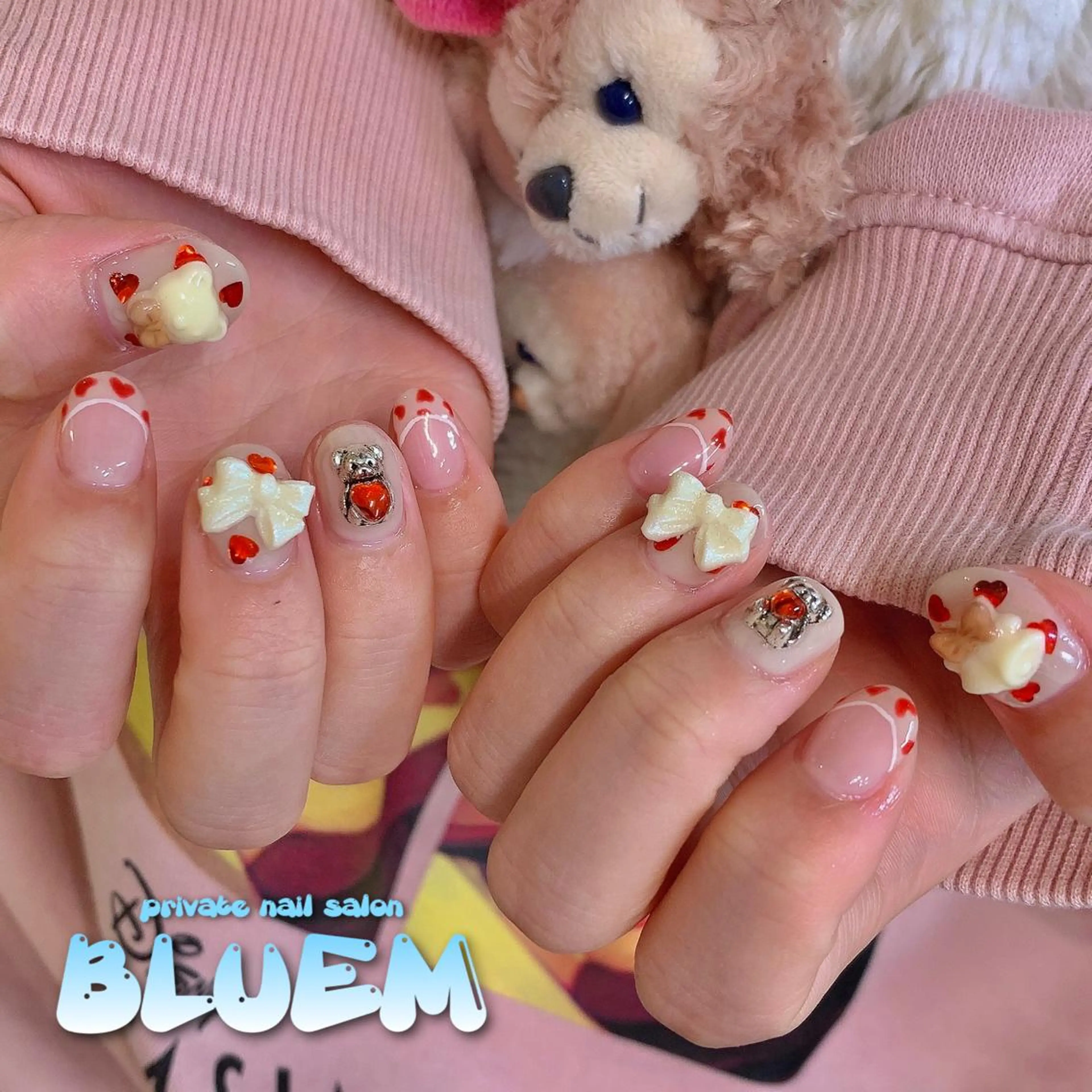 ネイル ハンドネイル BLUEM なな🐶のネイルデザイン