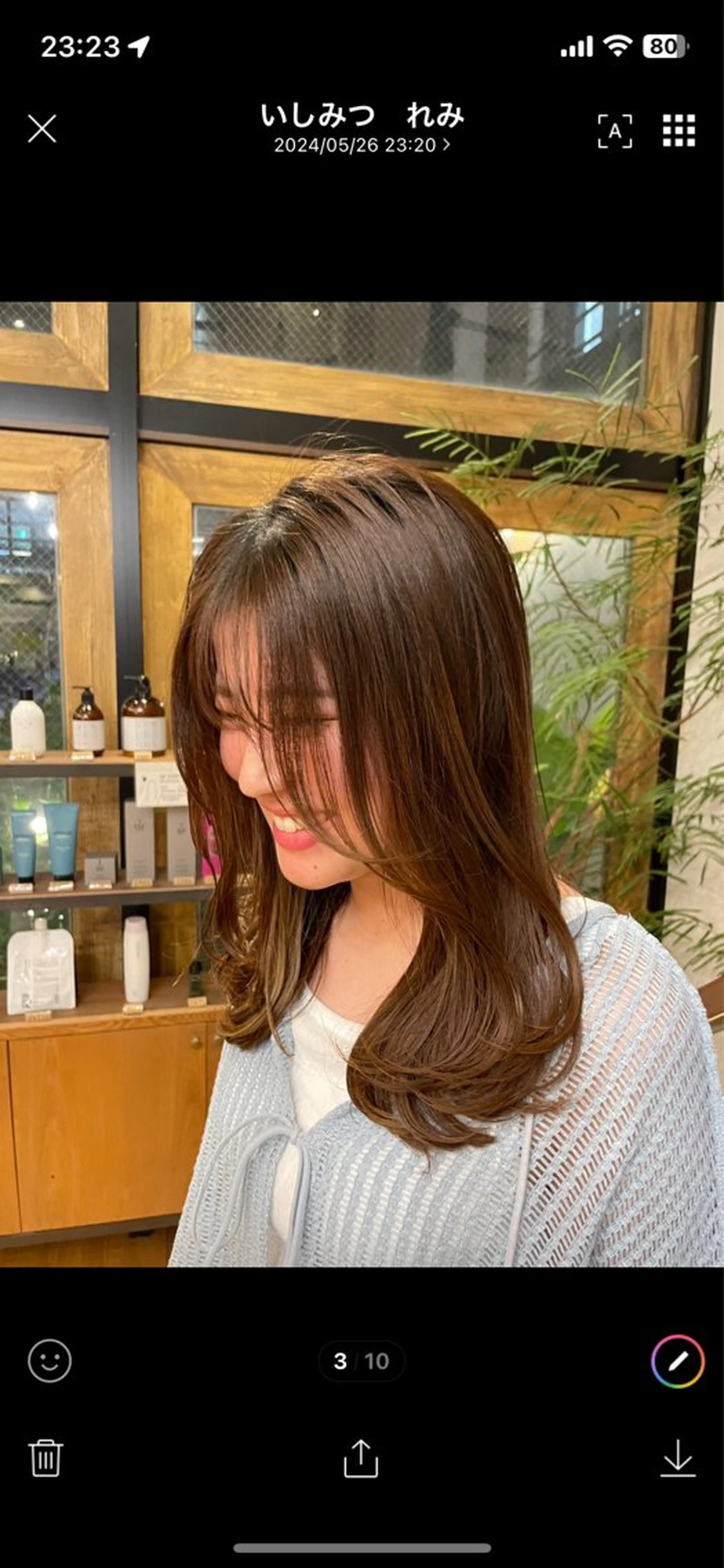 ミディアム レイヤーカット mashu北堀江店所属・似合わせカラー/ 堀江美容室/レミ🎀のヘアスタイル