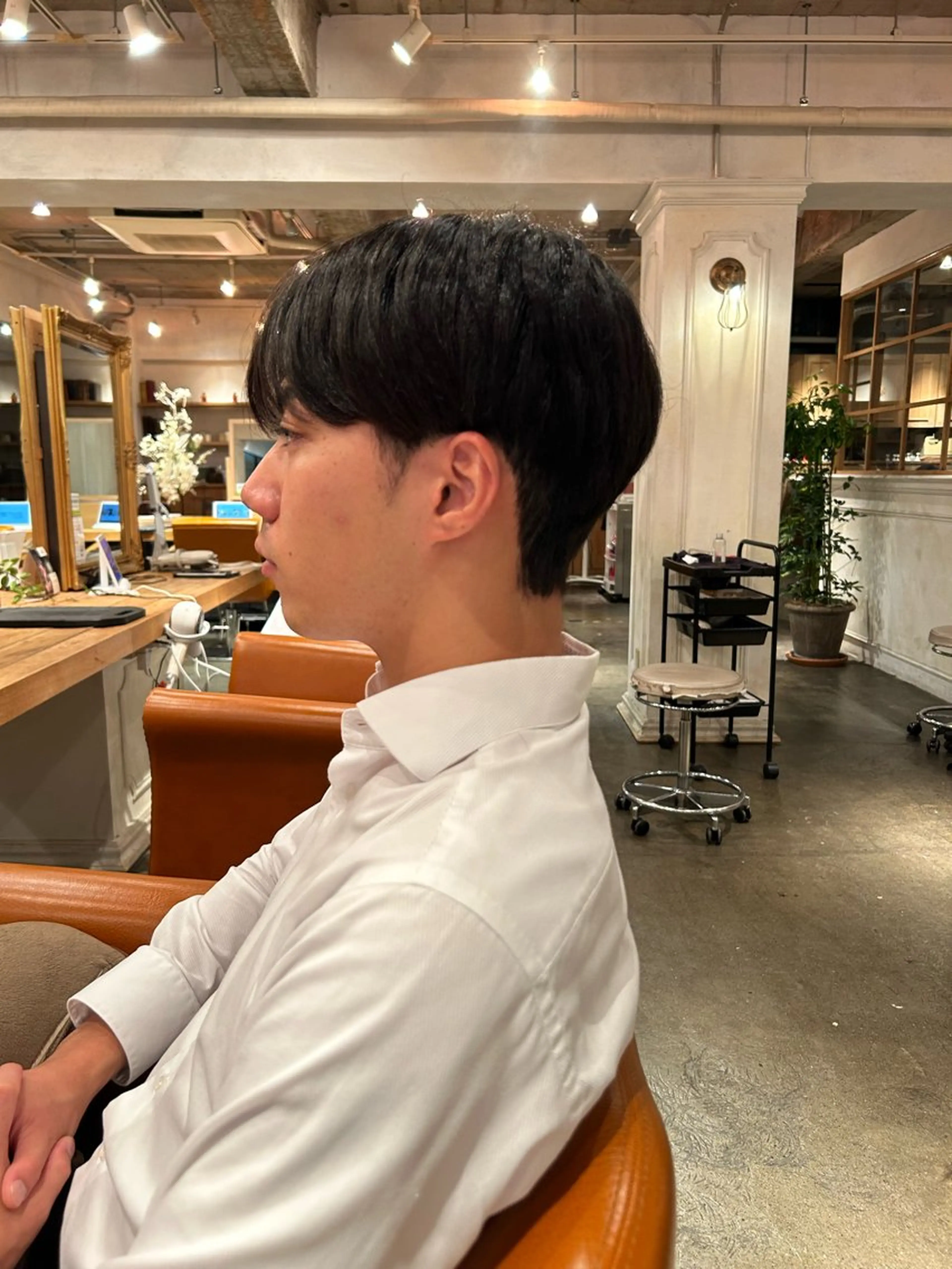 ショート パーマ メンズ ダウンパーマ メンズパーマ カット パーマ 韓国風カット/ 髪質改善 黒崎のヘアスタイル