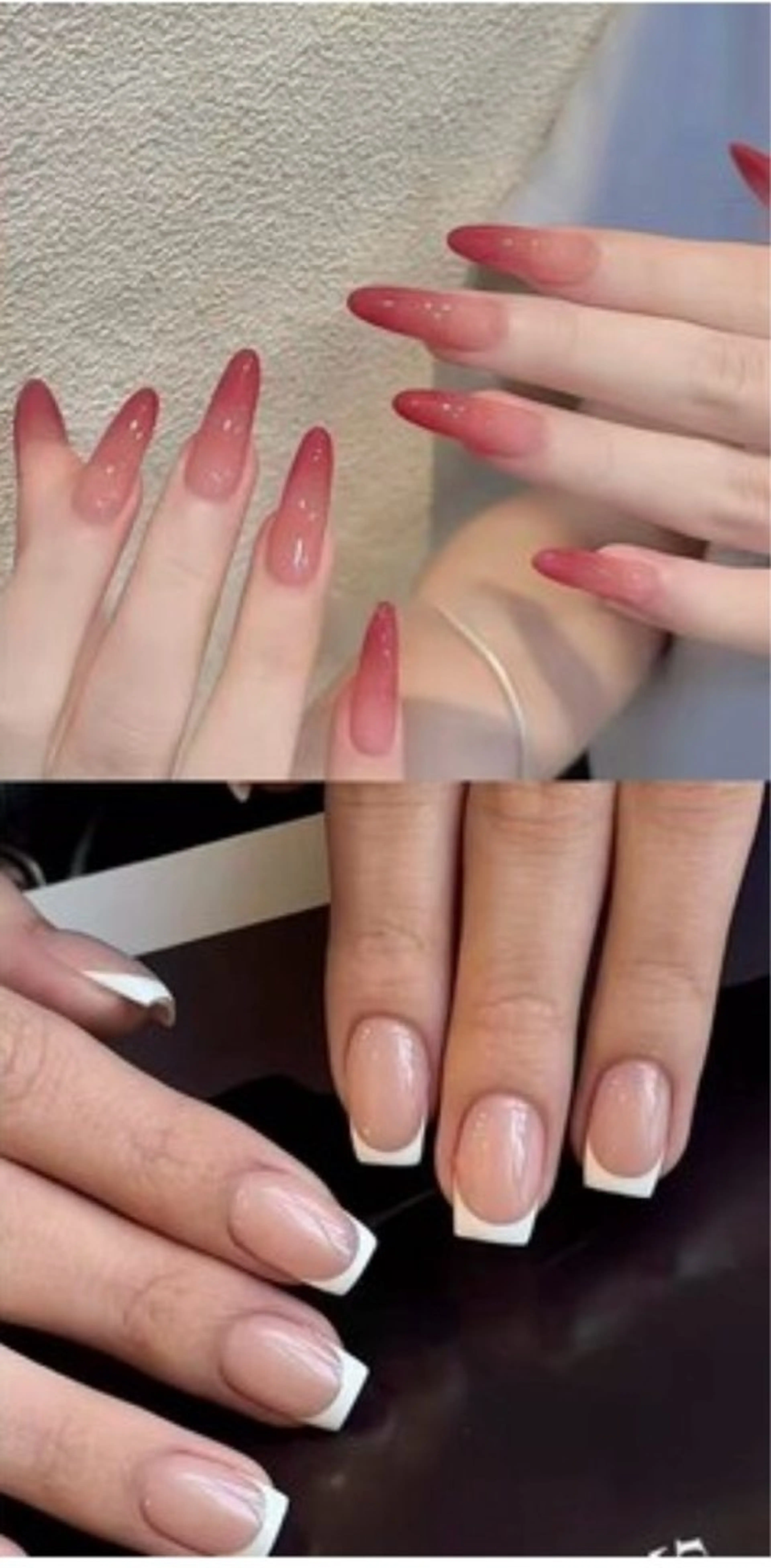 セミロング ハンドネイル ハンドケア 一其 サロンのネイルデザイン