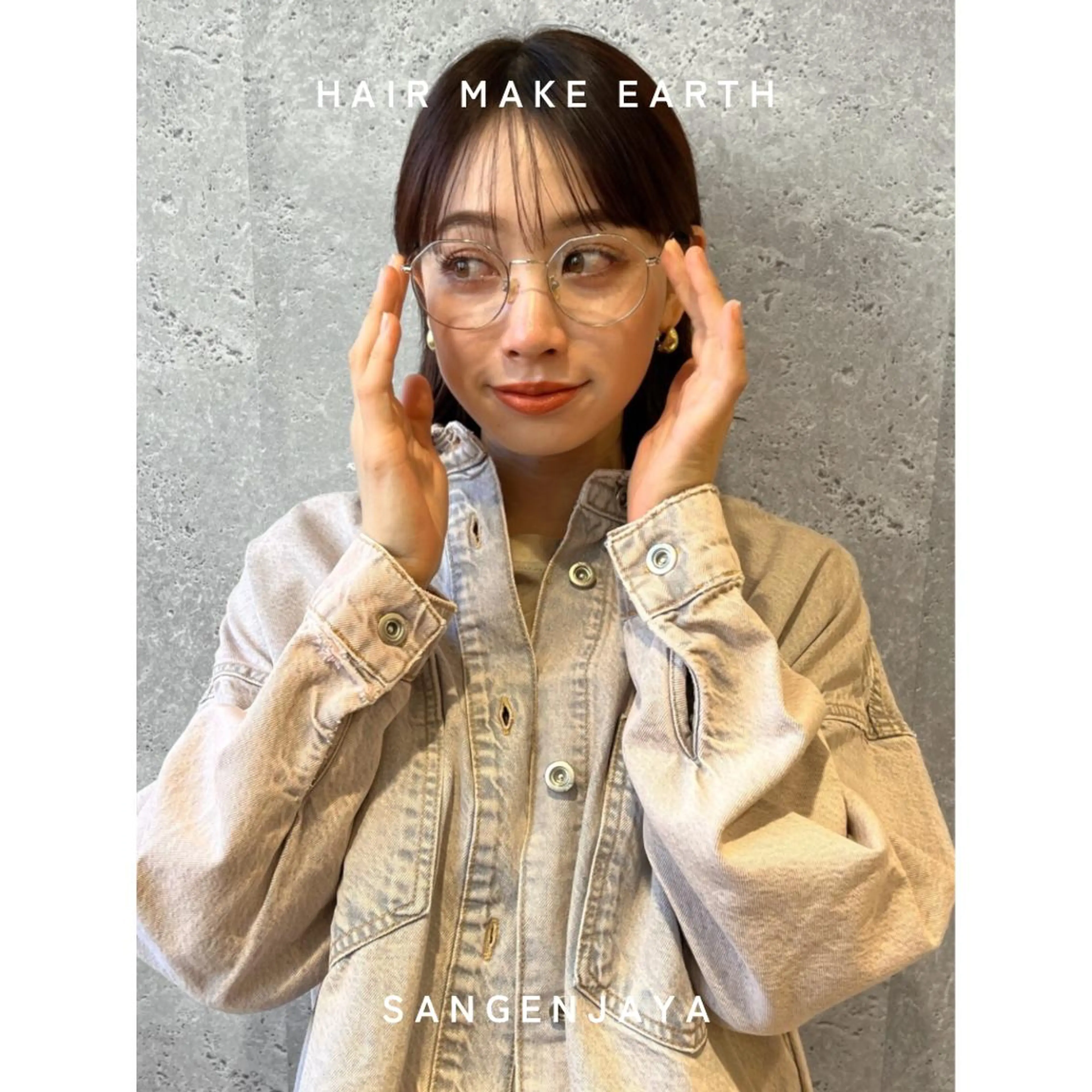 ミディアム ボブレイヤー ボブ くびれヘア レイヤーカット 外ハネヘア hair make earth 🪡のヘアスタイル