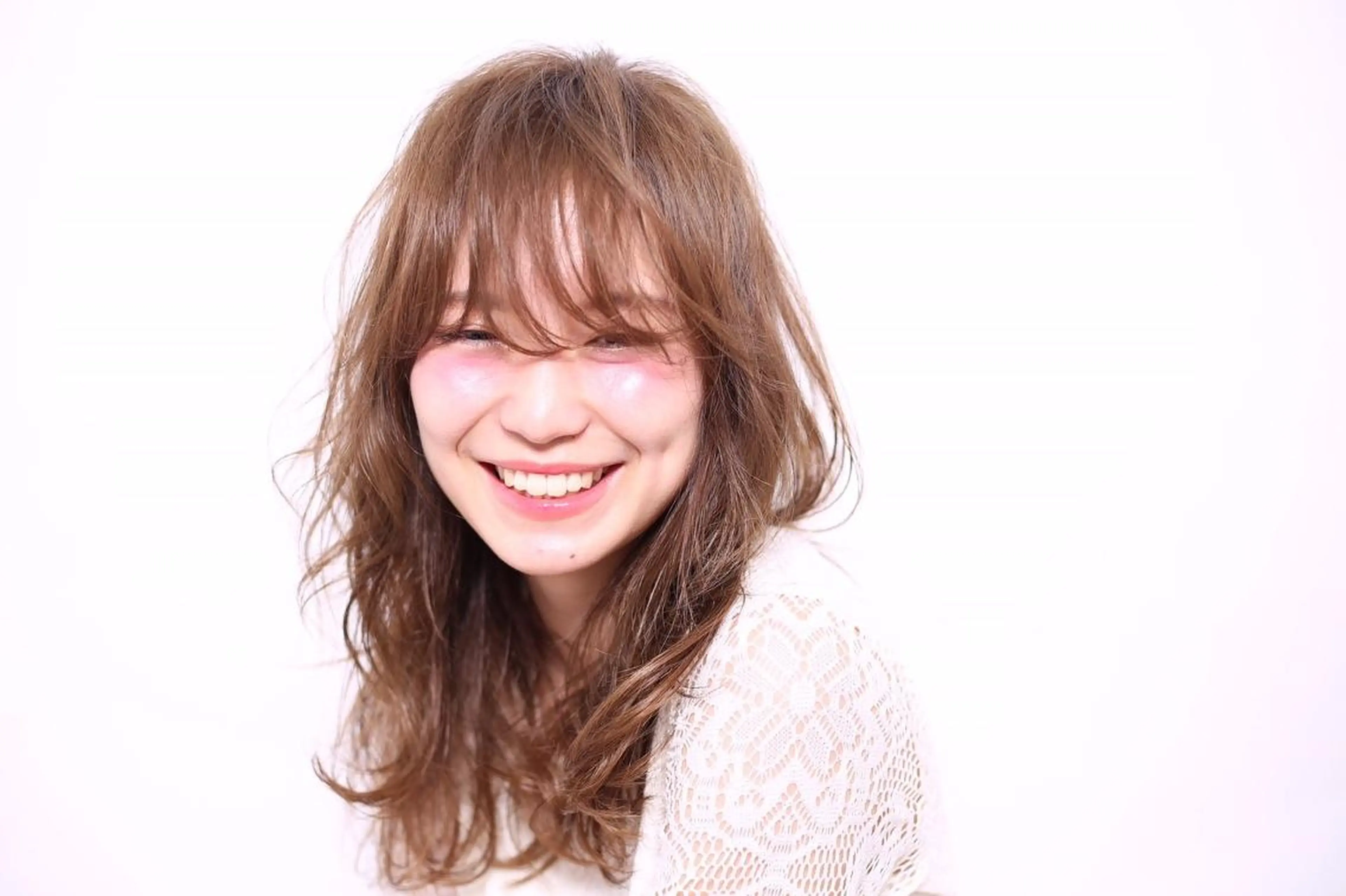 ミディアム カラー パーマ 山下 直人のヘアスタイル