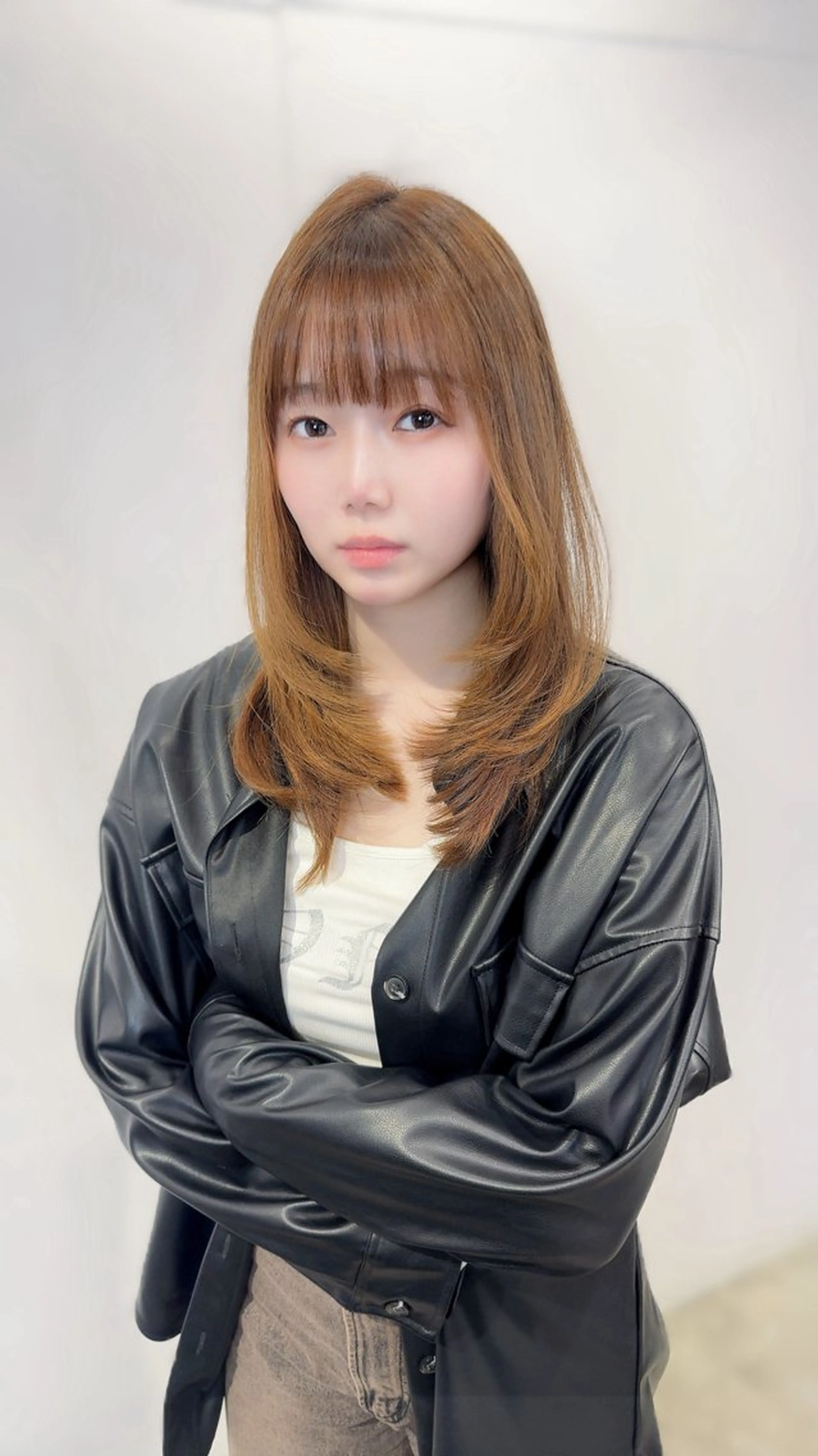 セミロング レイヤーカット 永田竜一/ 小顔くびれレイヤーのヘアスタイル