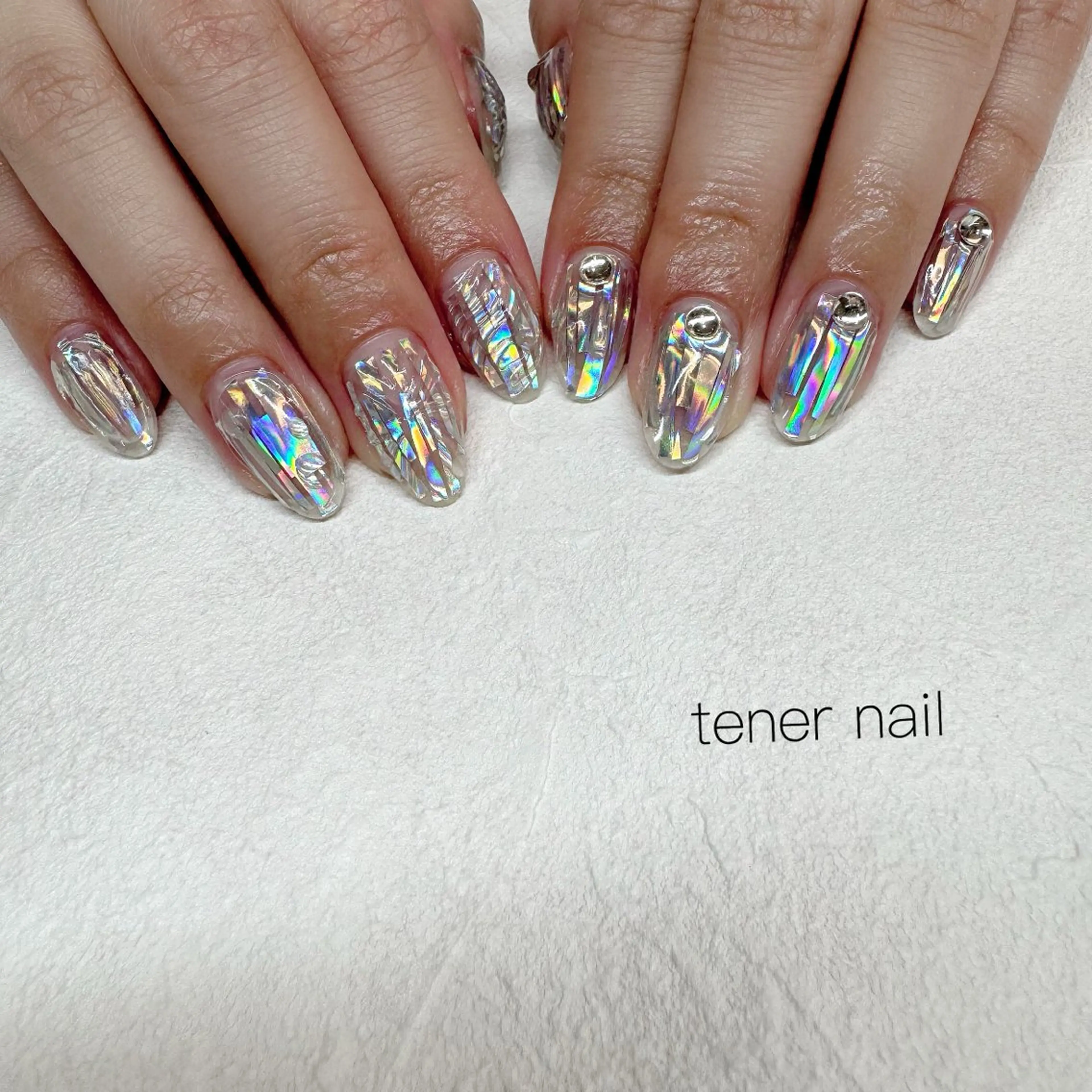 ネイル ミラーネイル ハンドネイル tener  nail  テネルネイル所属・テネルネイル tener nailのネイルデザイン