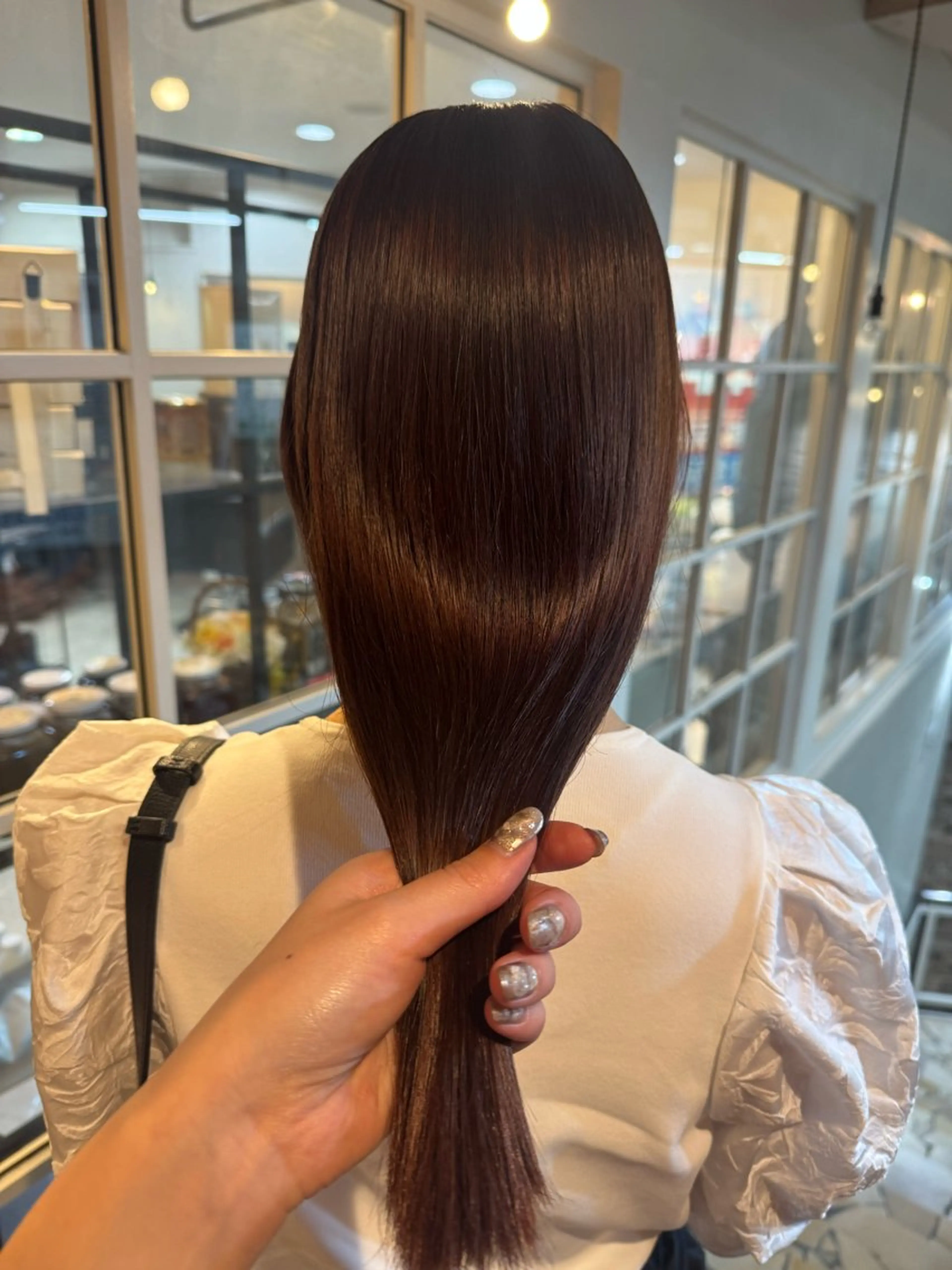 ロング カット ヘアカラー 縮毛矯正 透明感カラー/ボブ/ yuukaのヘアスタイル