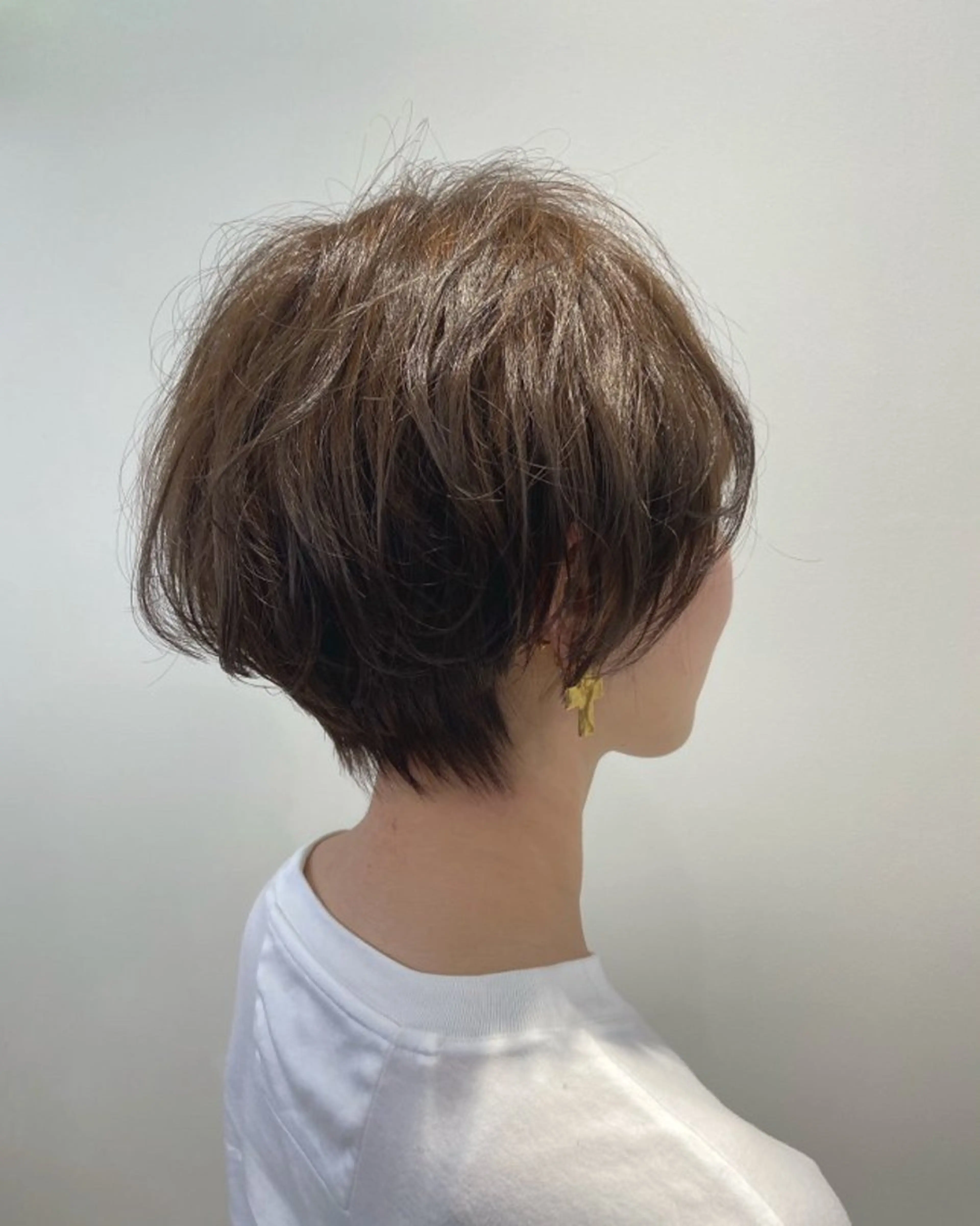 ショート 丸みショート ショートヘア レイヤー/透明感/髪 質改善/メンズ/佐藤のヘアスタイル