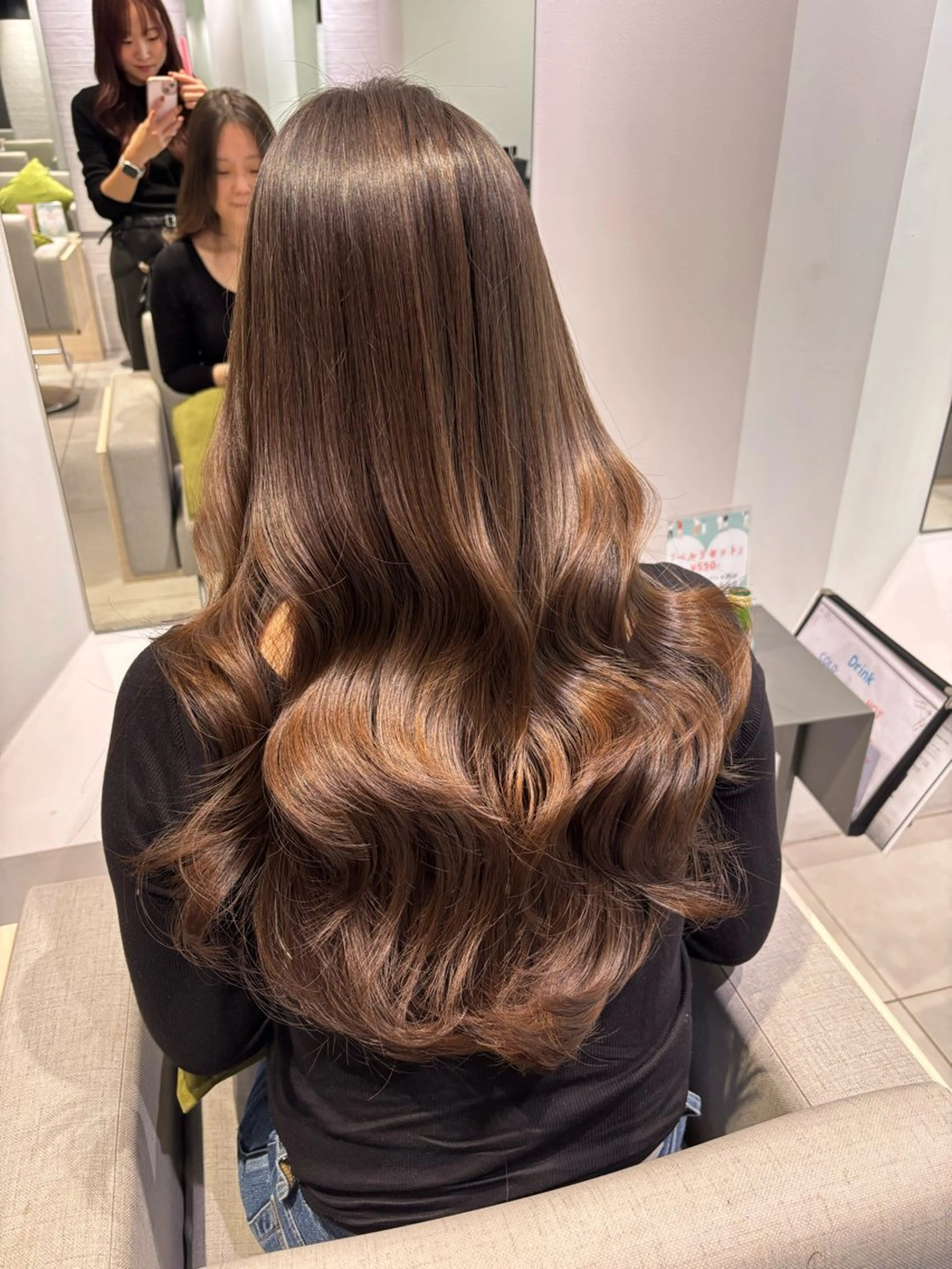 ロング カット ヘアカラー トリートメント 銀座/髪質改善/韓国 カラー🍓原田侑依のヘアスタイル