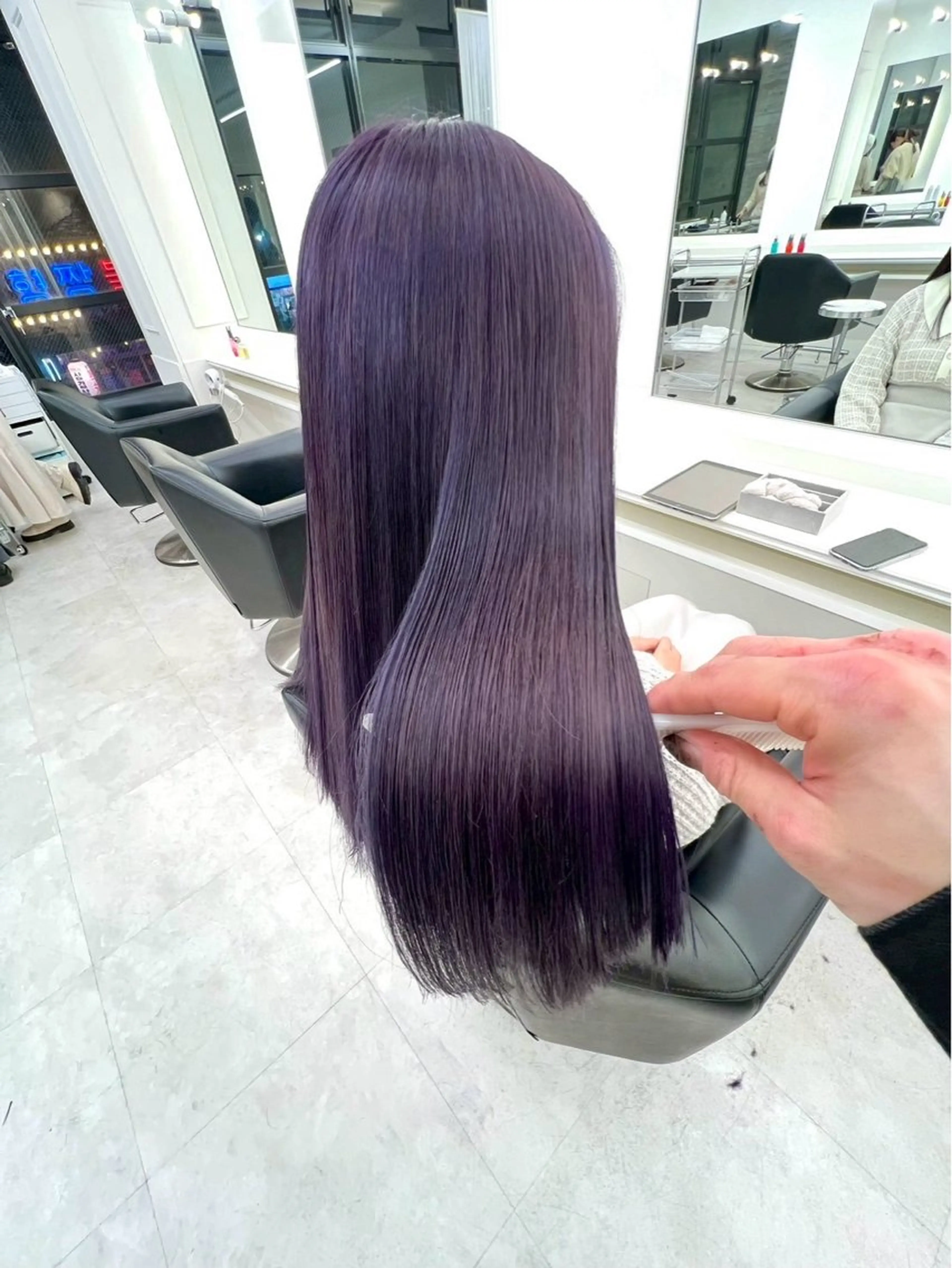 ロング カラー ヘアカラー ParveMix🎀 稲垣詞葉のヘアスタイル