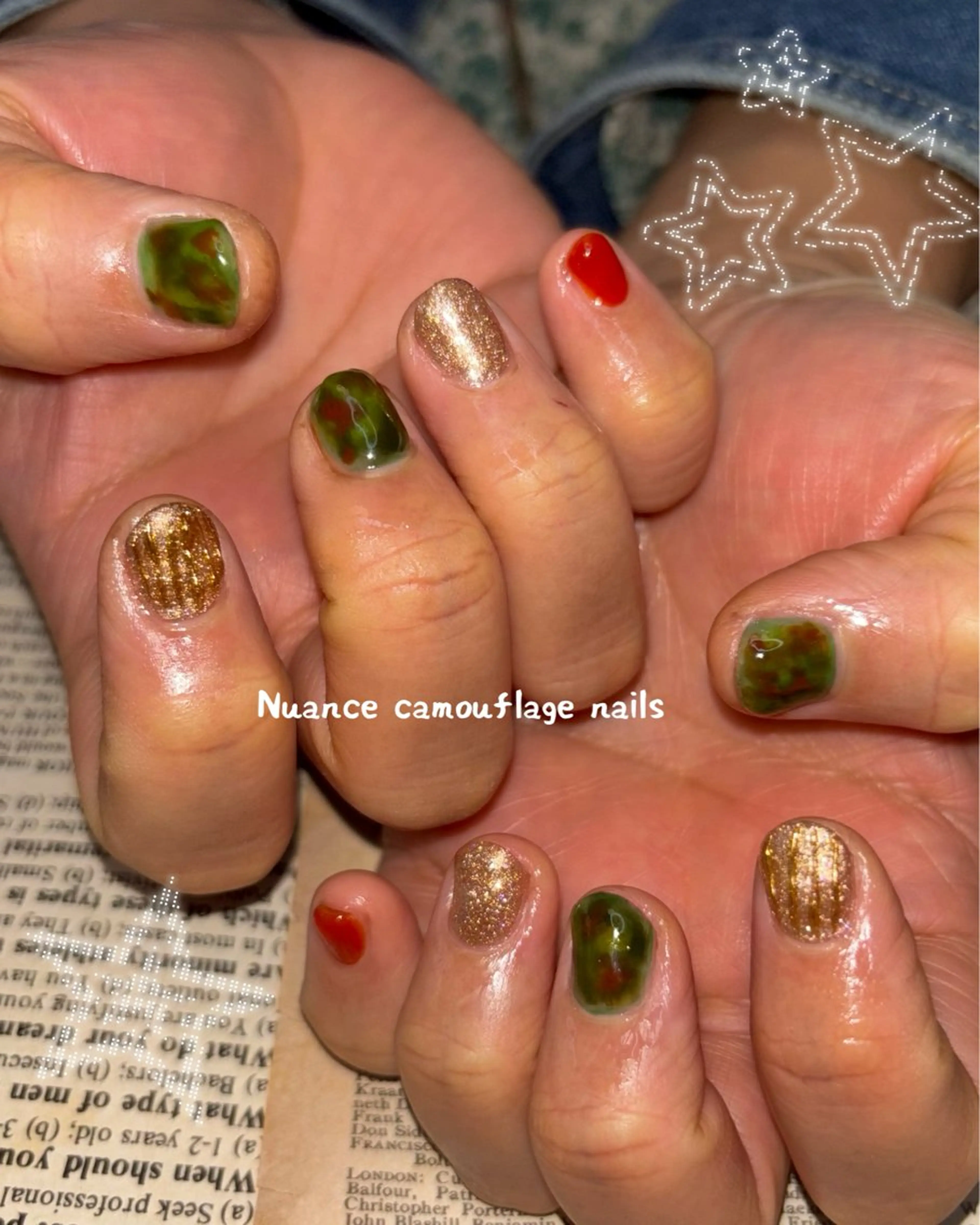 ネイル ハンドネイル ぽっぷん satomiのネイルデザイン