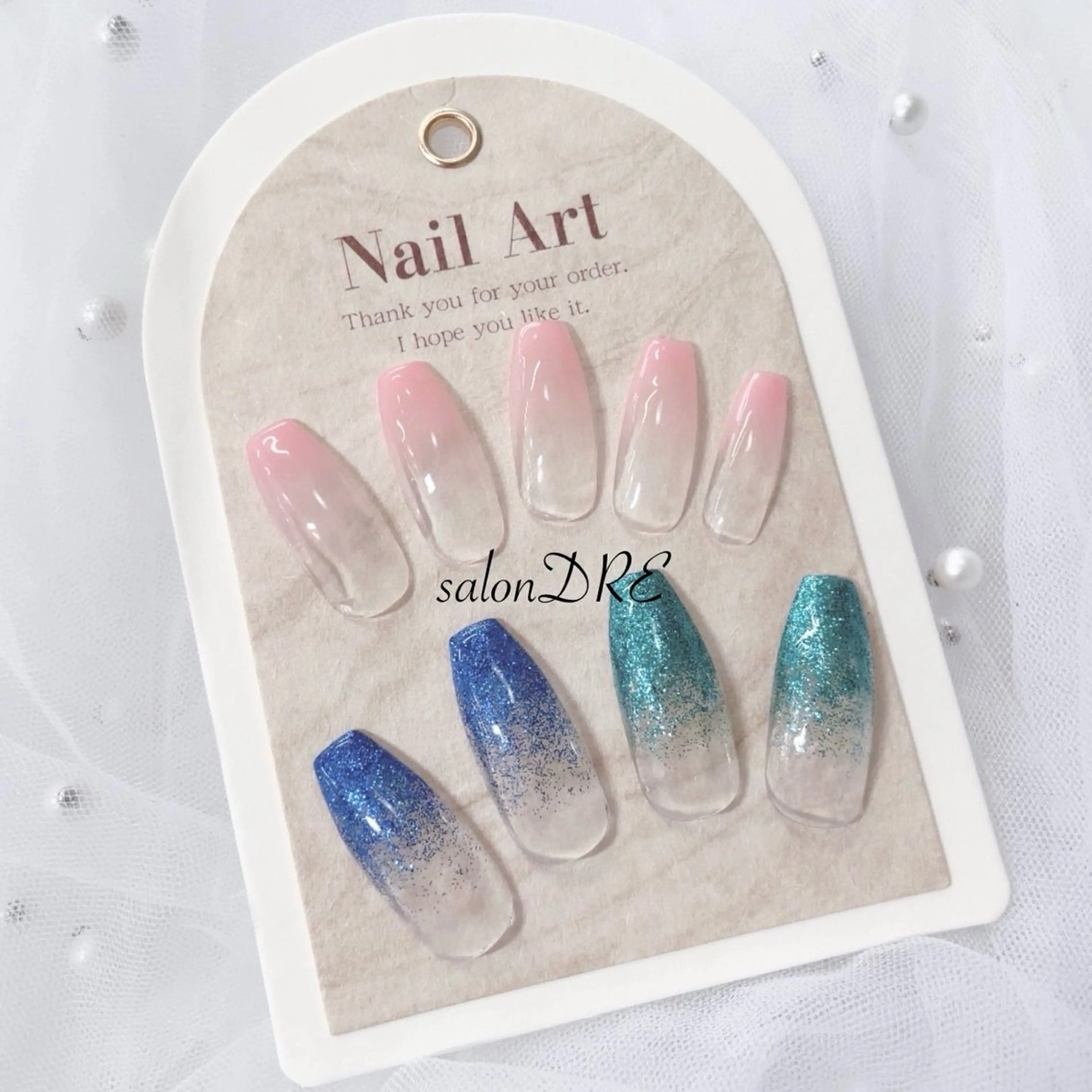 ネイル グラデーション ラメ(グリッター) ラメグラデーション ハンドネイル salonDRE AZUSAのネイルデザイン