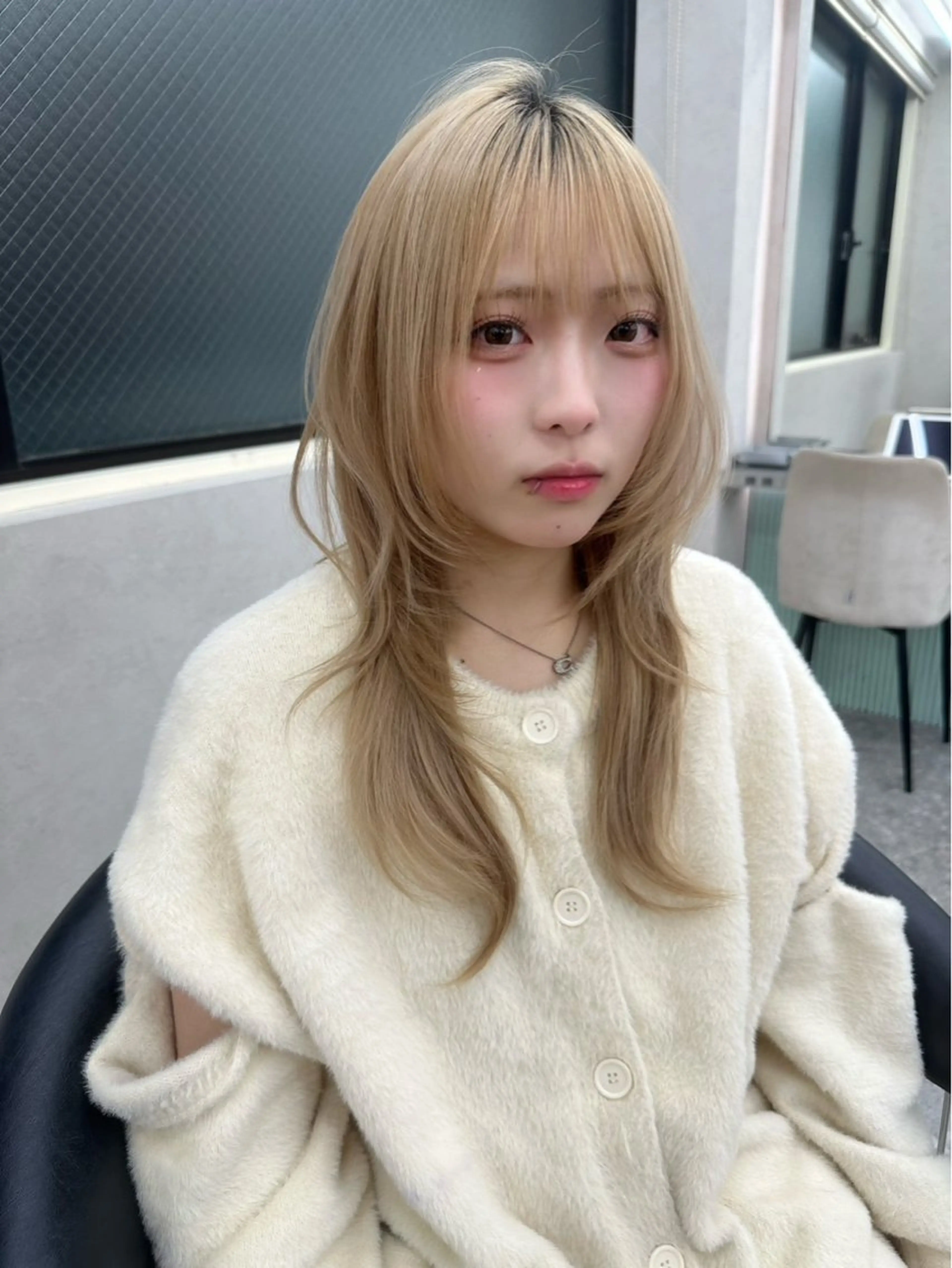 セミロング ハッシュカット ハイレイヤー 韓国風ヘア レイヤーカット Yuta✂︎ 韓国レイヤー🪽のヘアスタイル