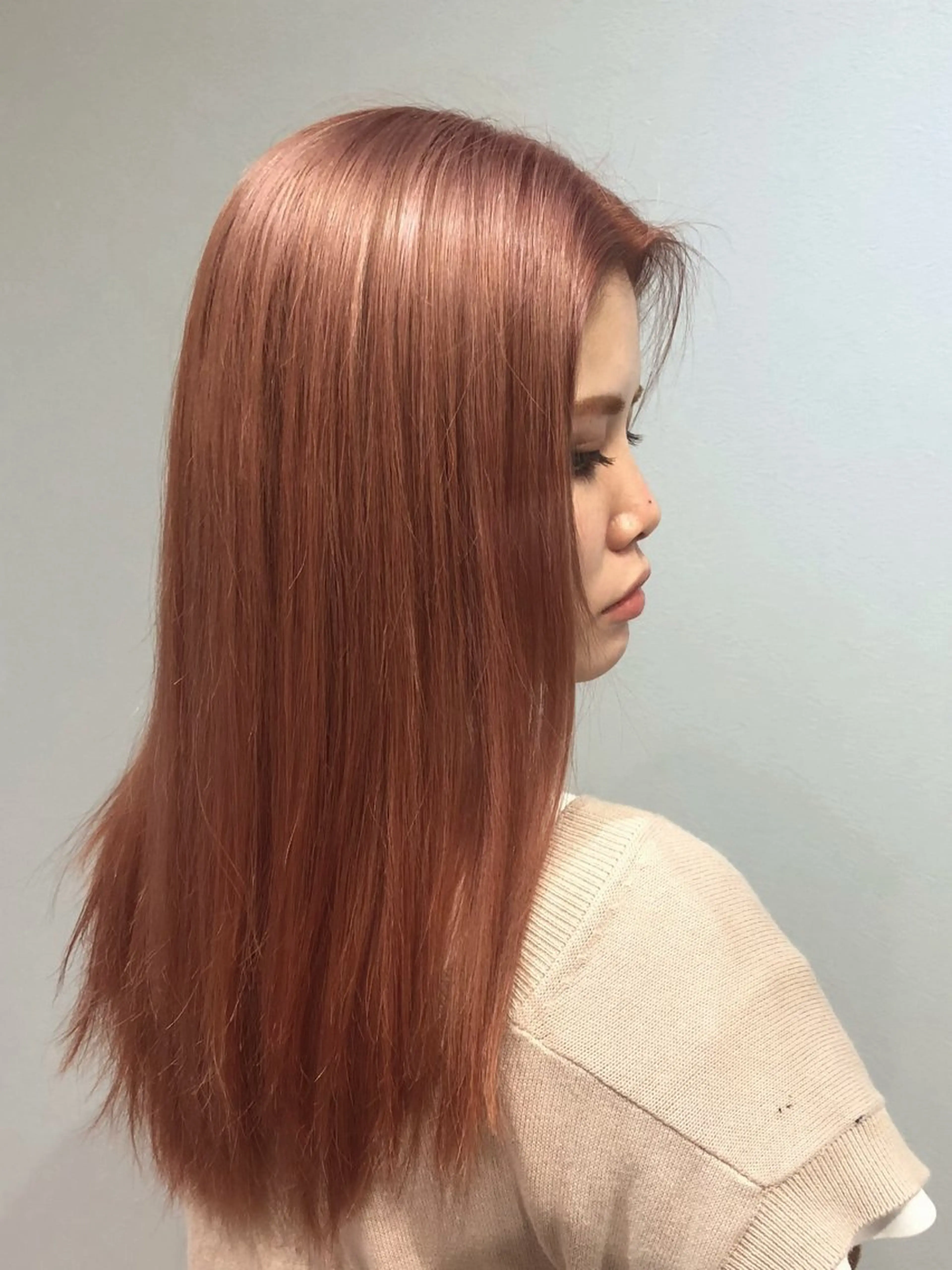 ロング カラー ピンクカラー GIEN 末吉 海斗のヘアスタイル