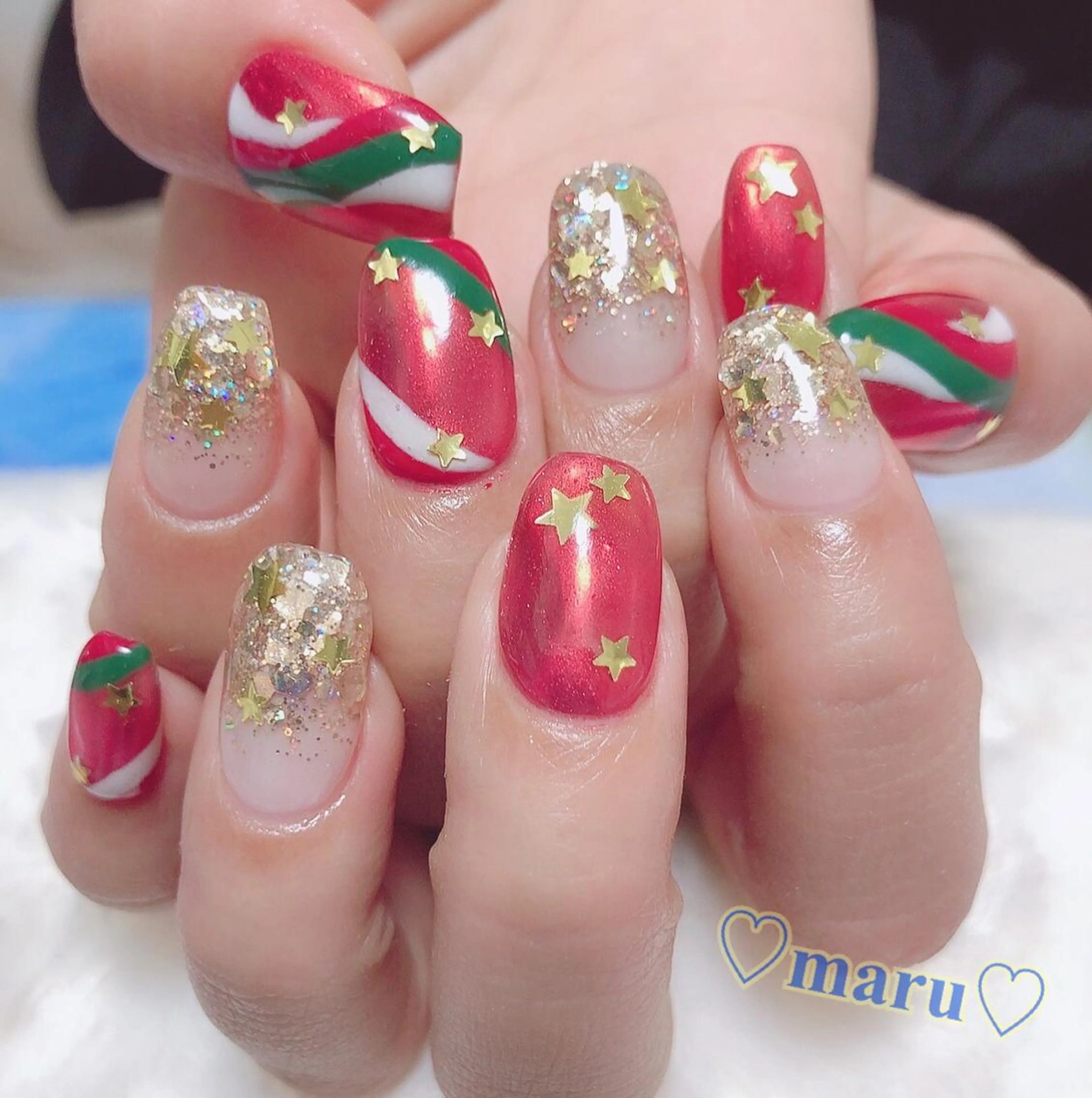 ネイル ハンドネイル フットネイル まるみ ♡のネイルデザイン