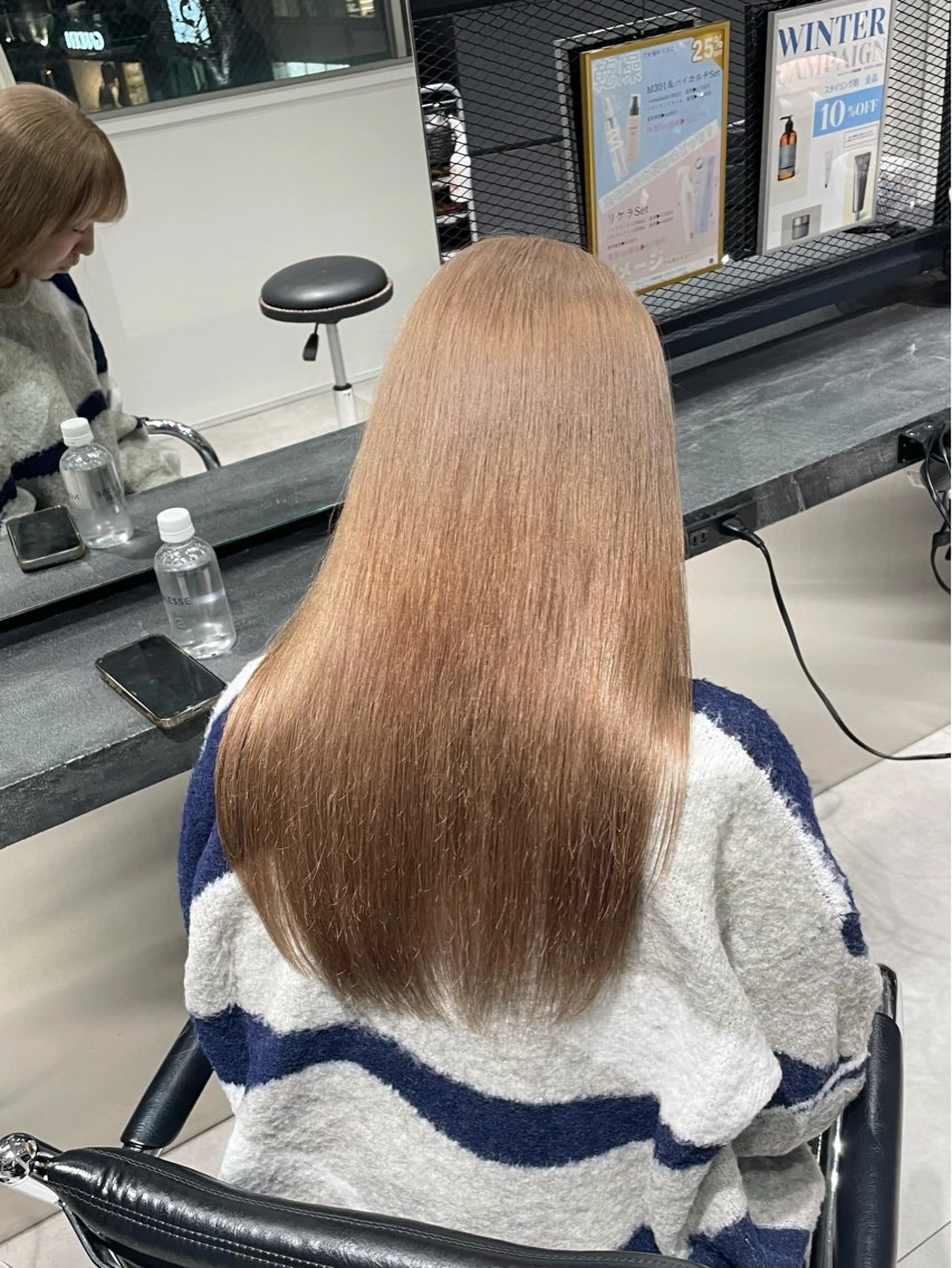 ロング カラー ベージュカラー ヘアカラー トリートメント 💝透明感/ブリーチ /れい💝のヘアスタイル