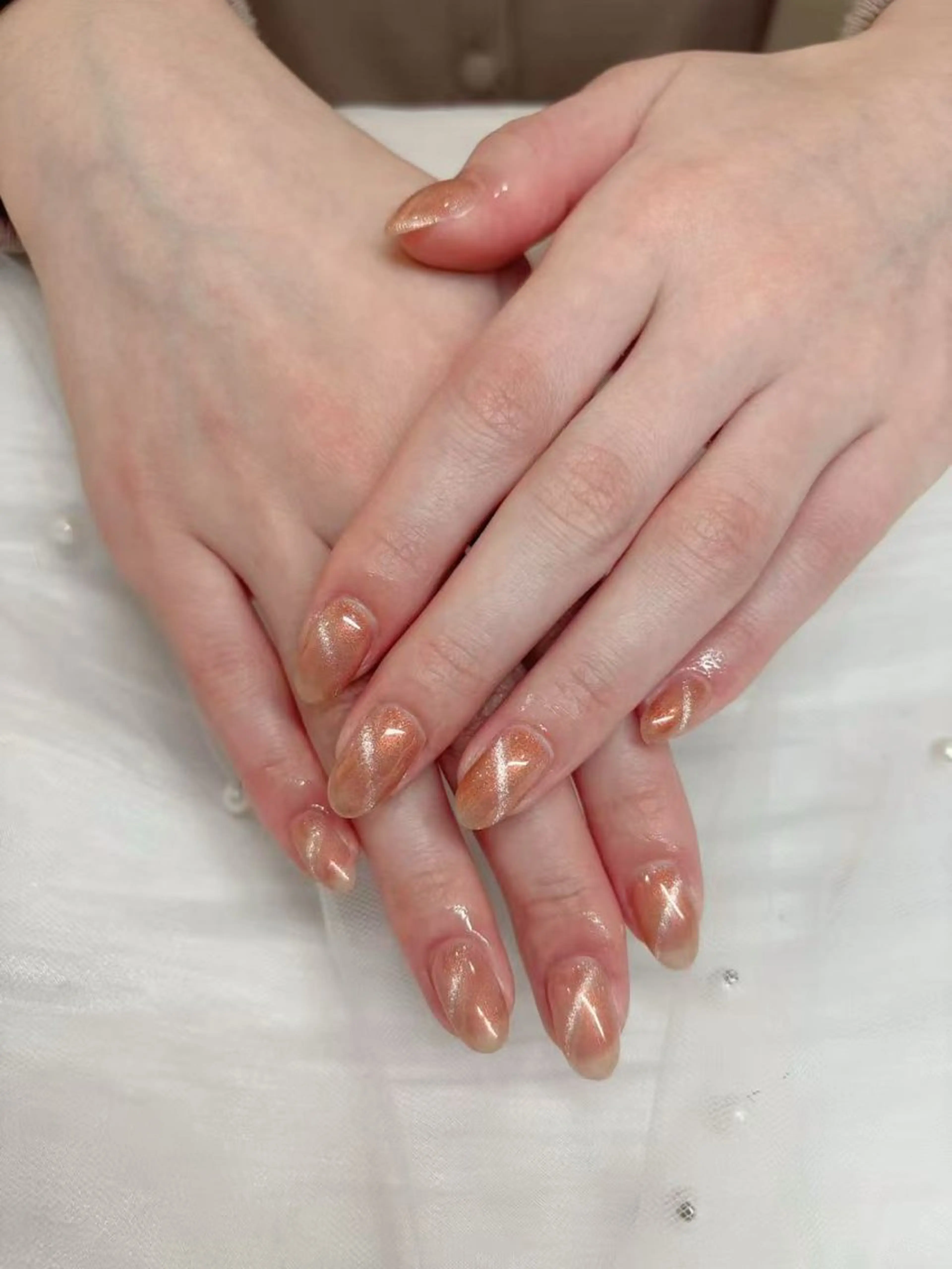 ネイル フットネイル フレンチネイル ジェルネイル ガラスフレンチ 韓国ネイル ハンドネイル ハンドケア The Nail & Eye Lashのその他イメージ