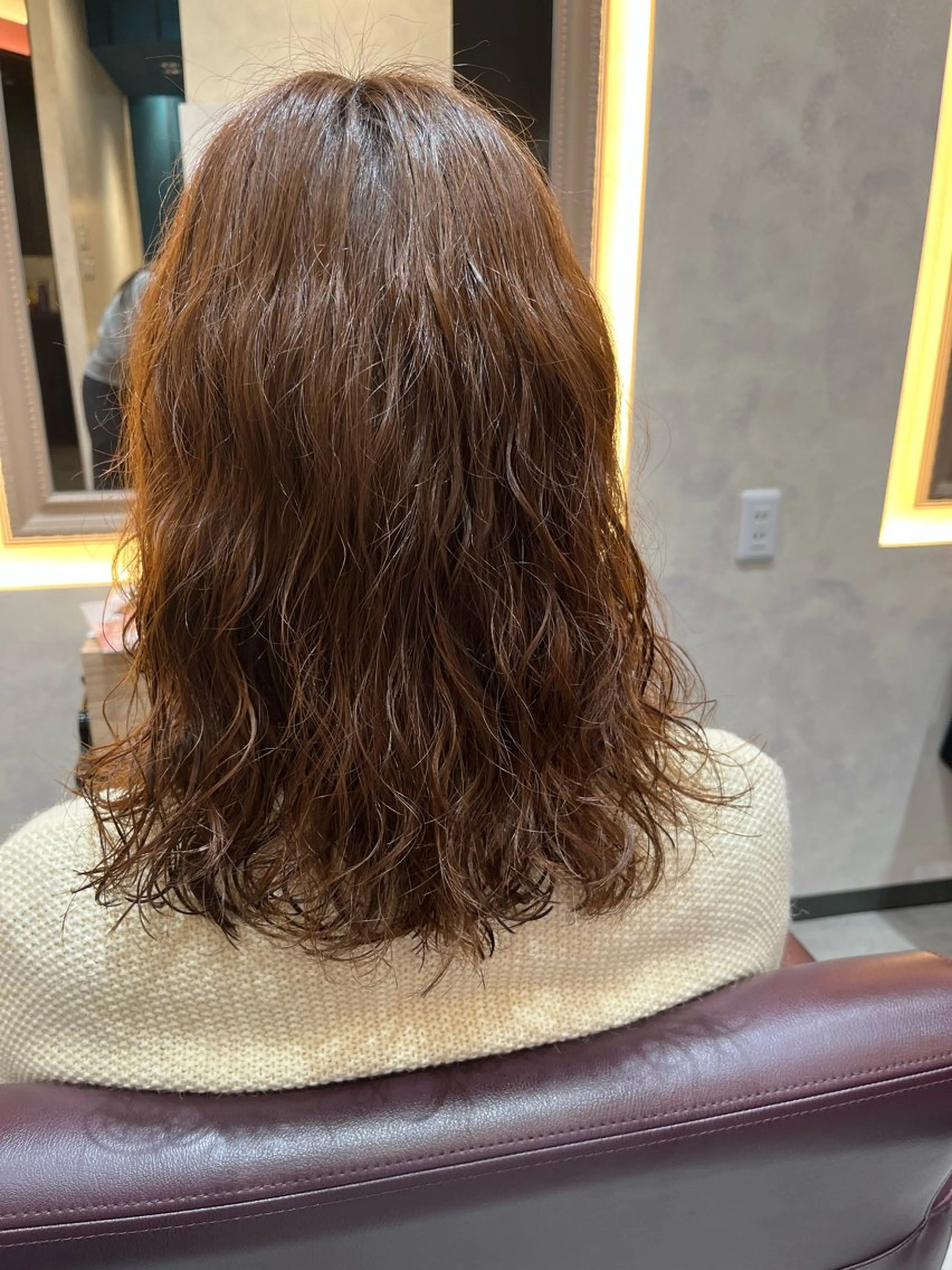 ミディアム パーマ 長尾 みのりのヘアスタイル