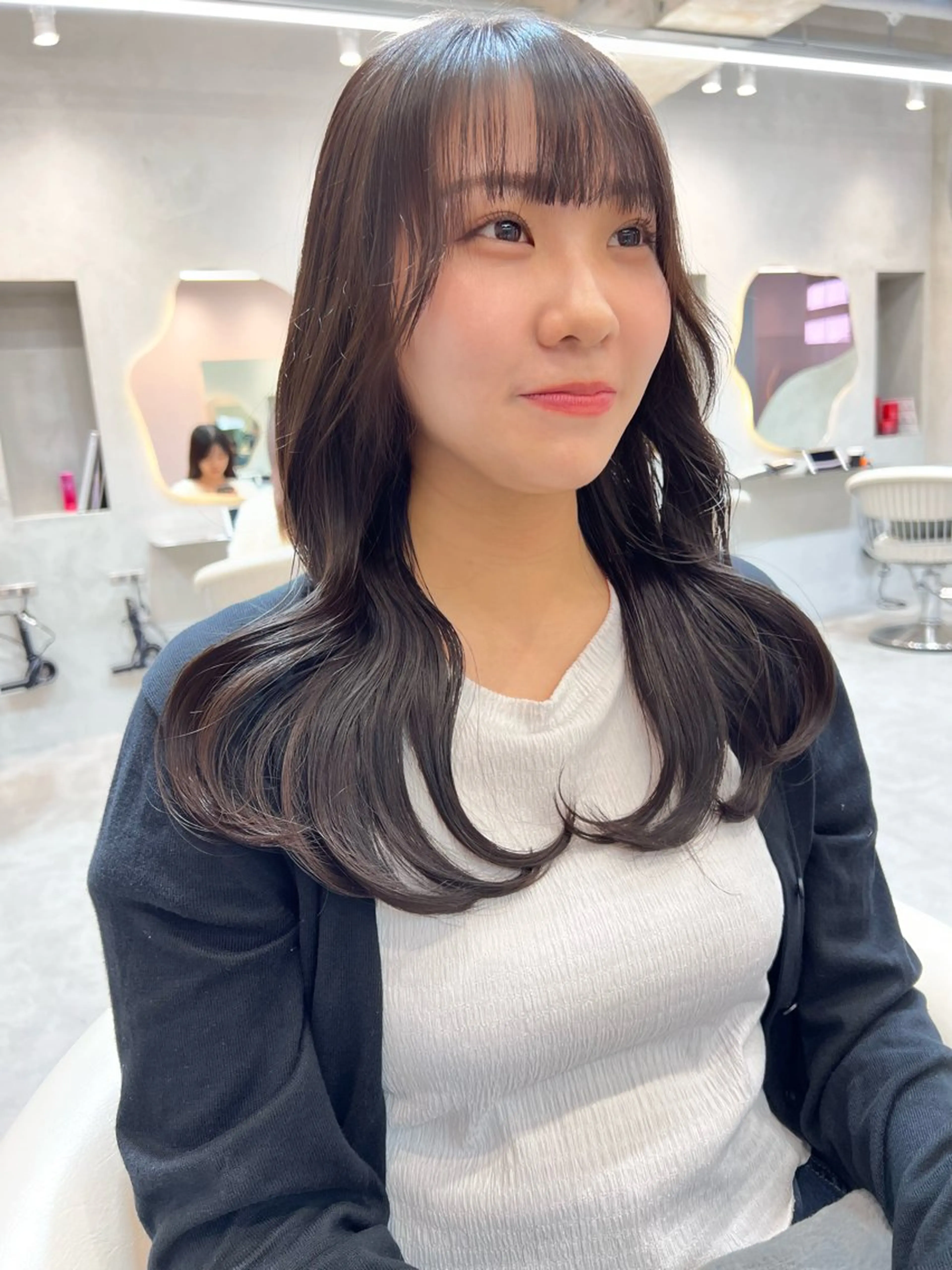 セミロング カラー ヘアアレンジ 🔶似合わせセンター パート/ヤス🔶のヘアスタイル