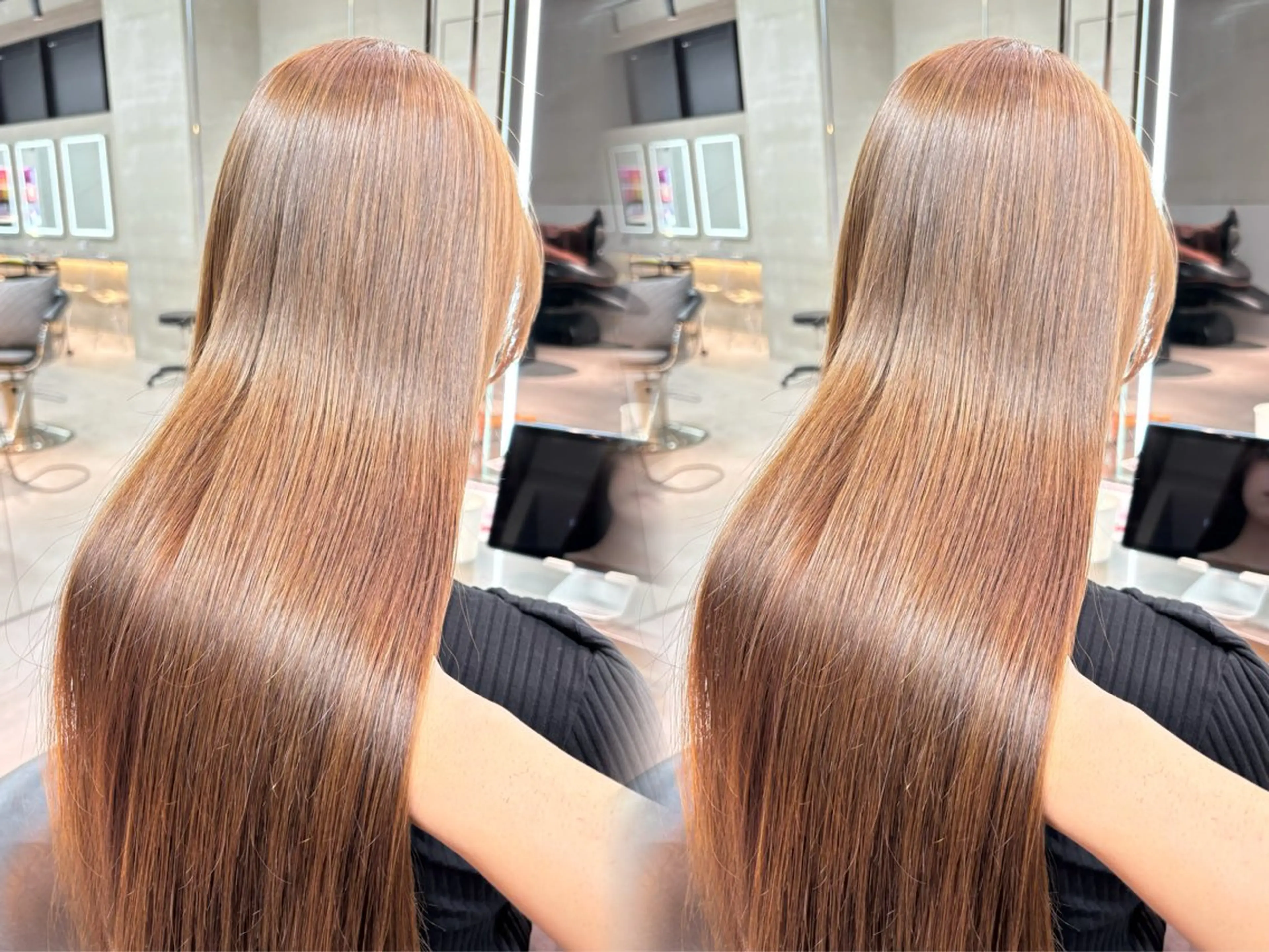 ロング カラー パーマ ブリーチ ブリーチなしカラー 髪質改善 レイヤーカット 縮毛矯正 【美髪矯正】 吉村　清志のヘアスタイル